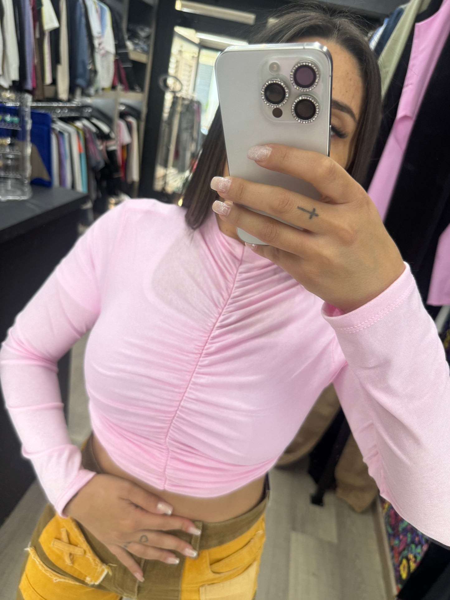 Maglia basic arricciata 88