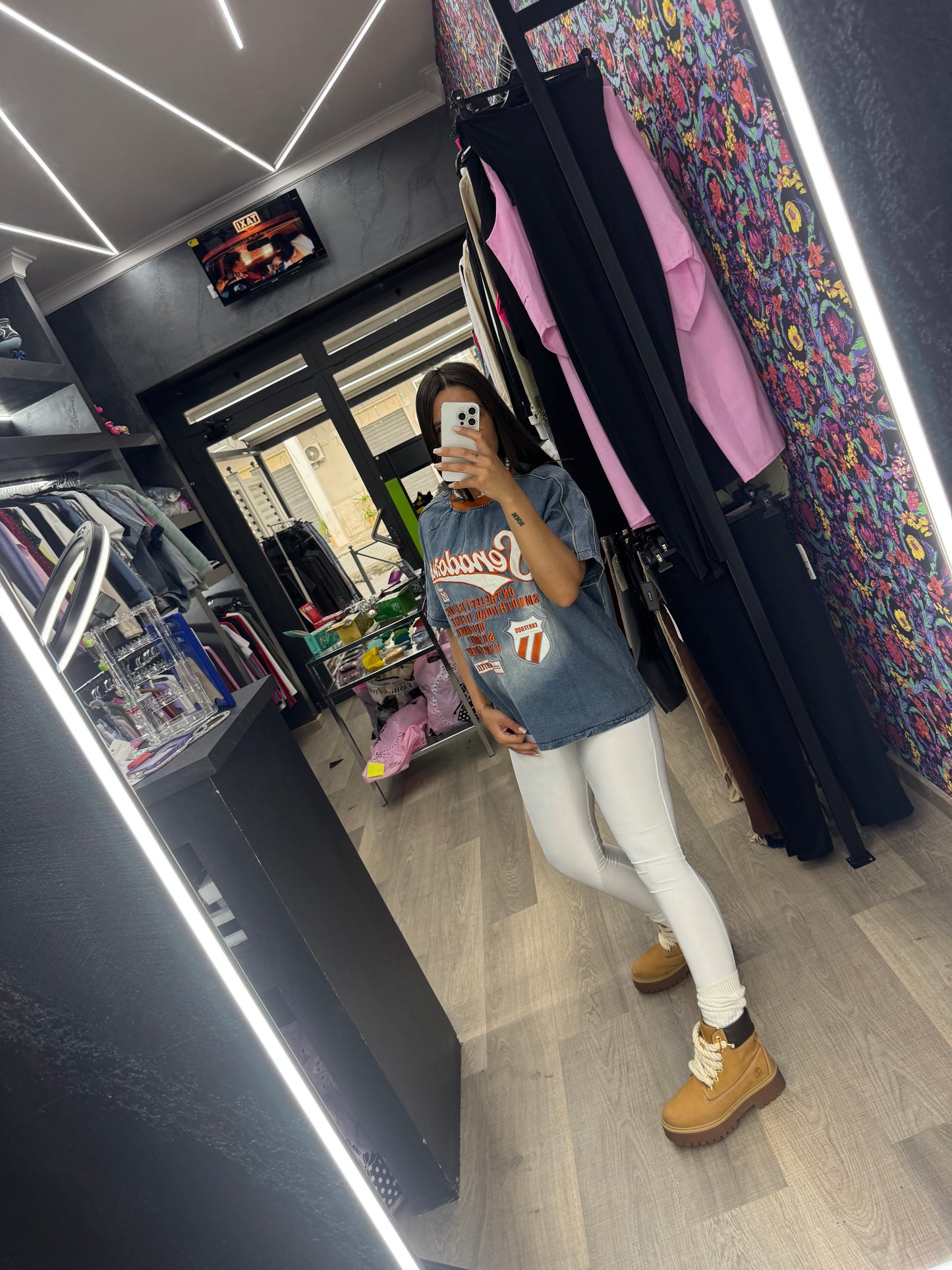 Maxi maglia denim