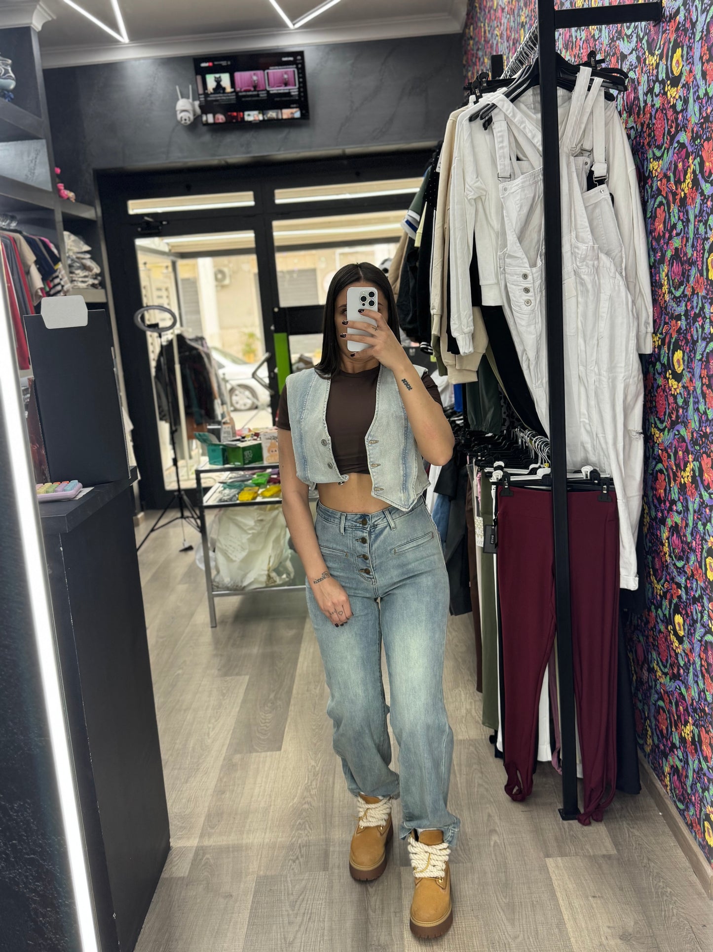 Jeans bottoni 128
