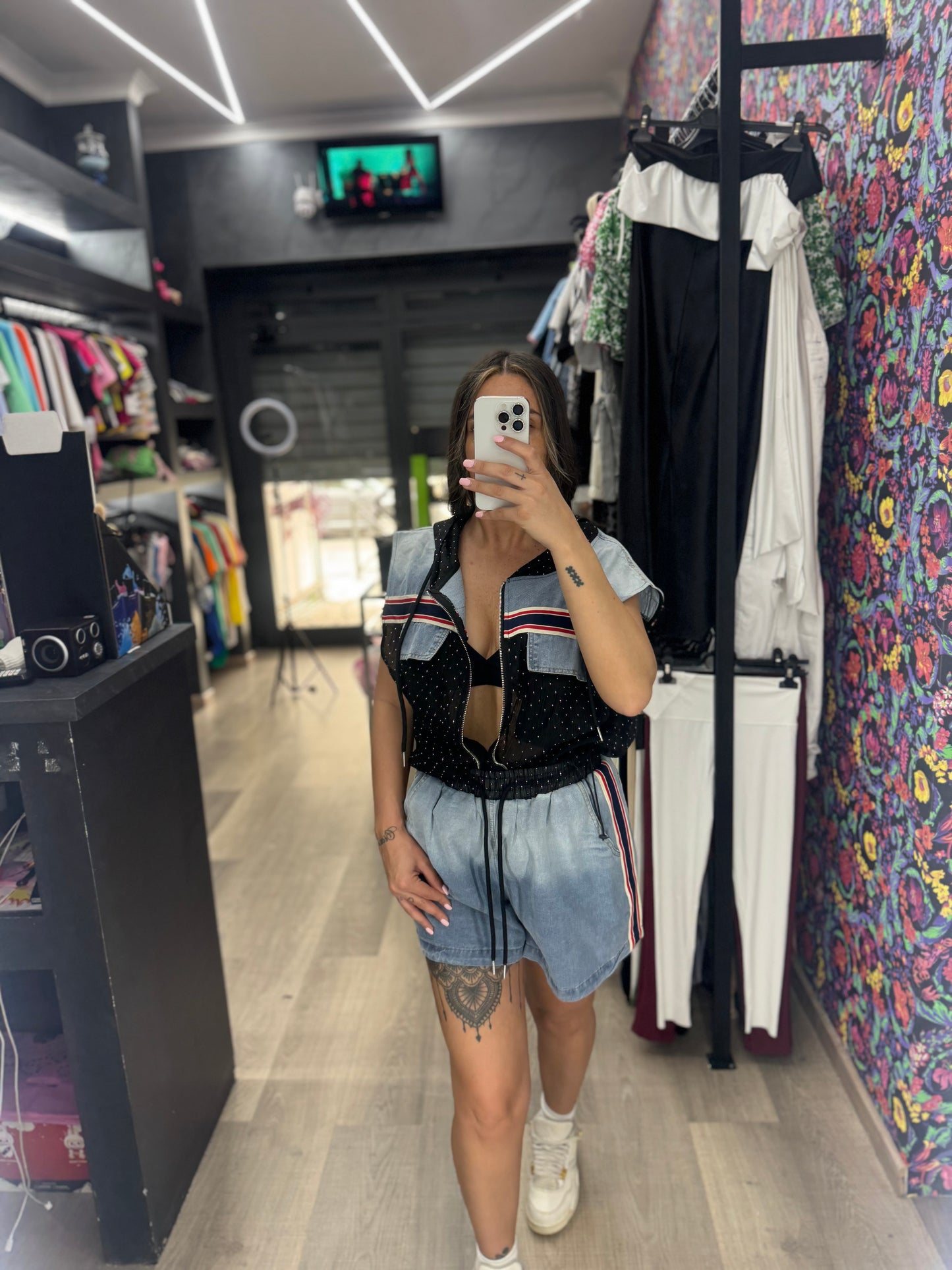 Coordinato velato diamond 322