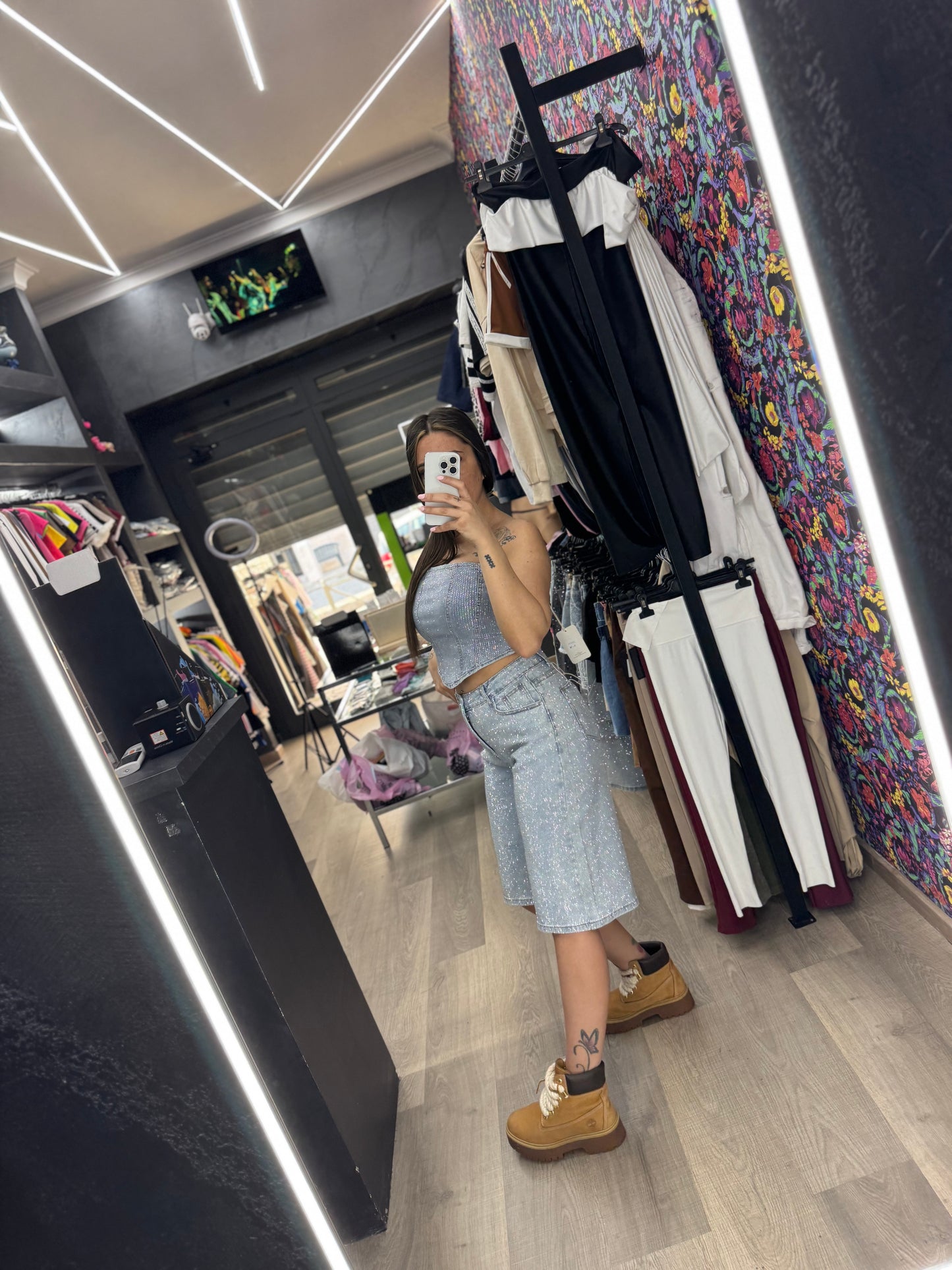 Coordinato scintillio denim 363