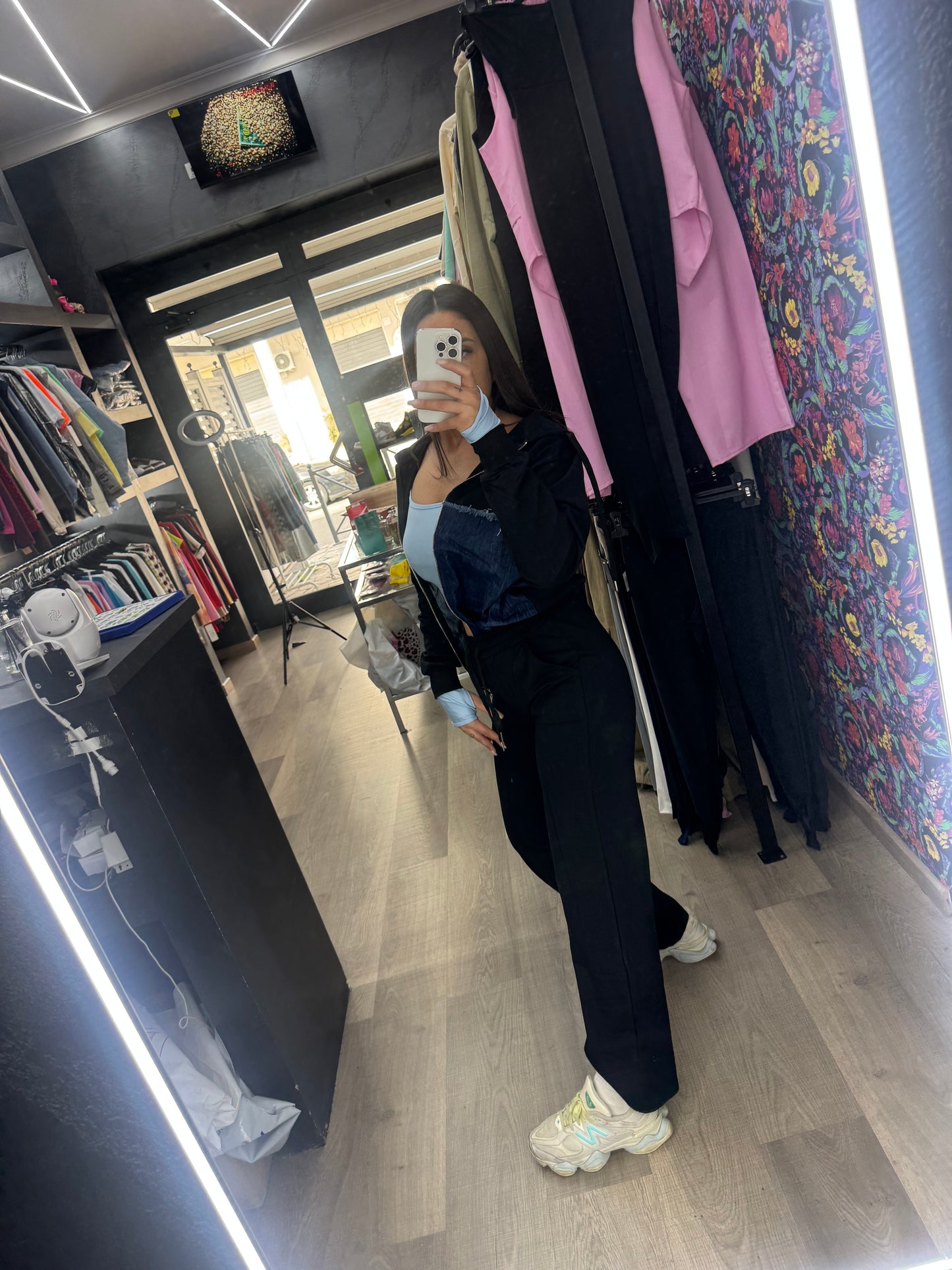 Tuta denim zip 214