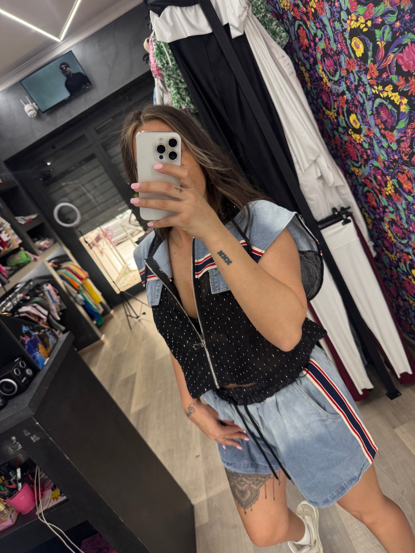 Coordinato velato diamond 322