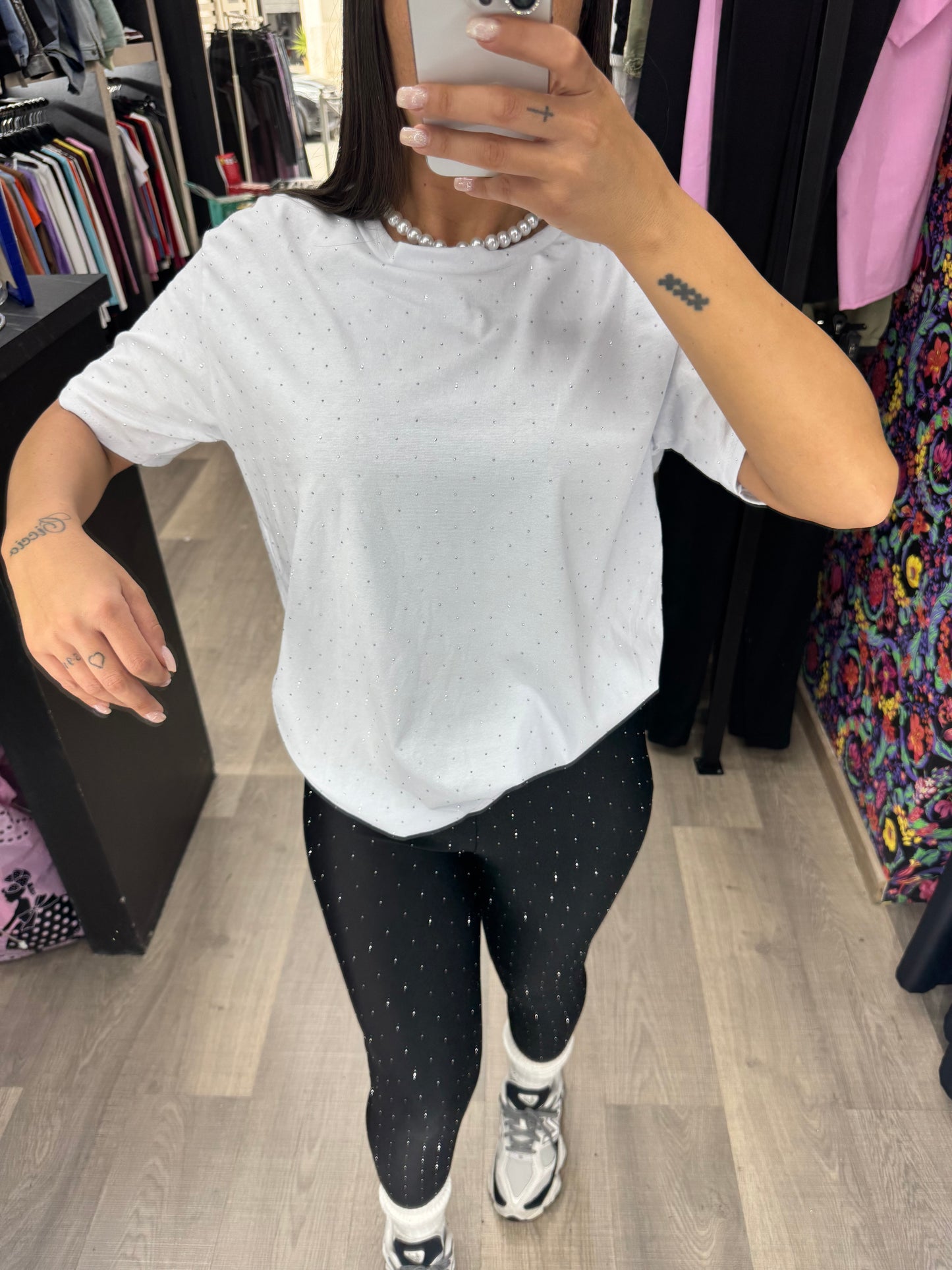 Maxi t shirt brillantini 101