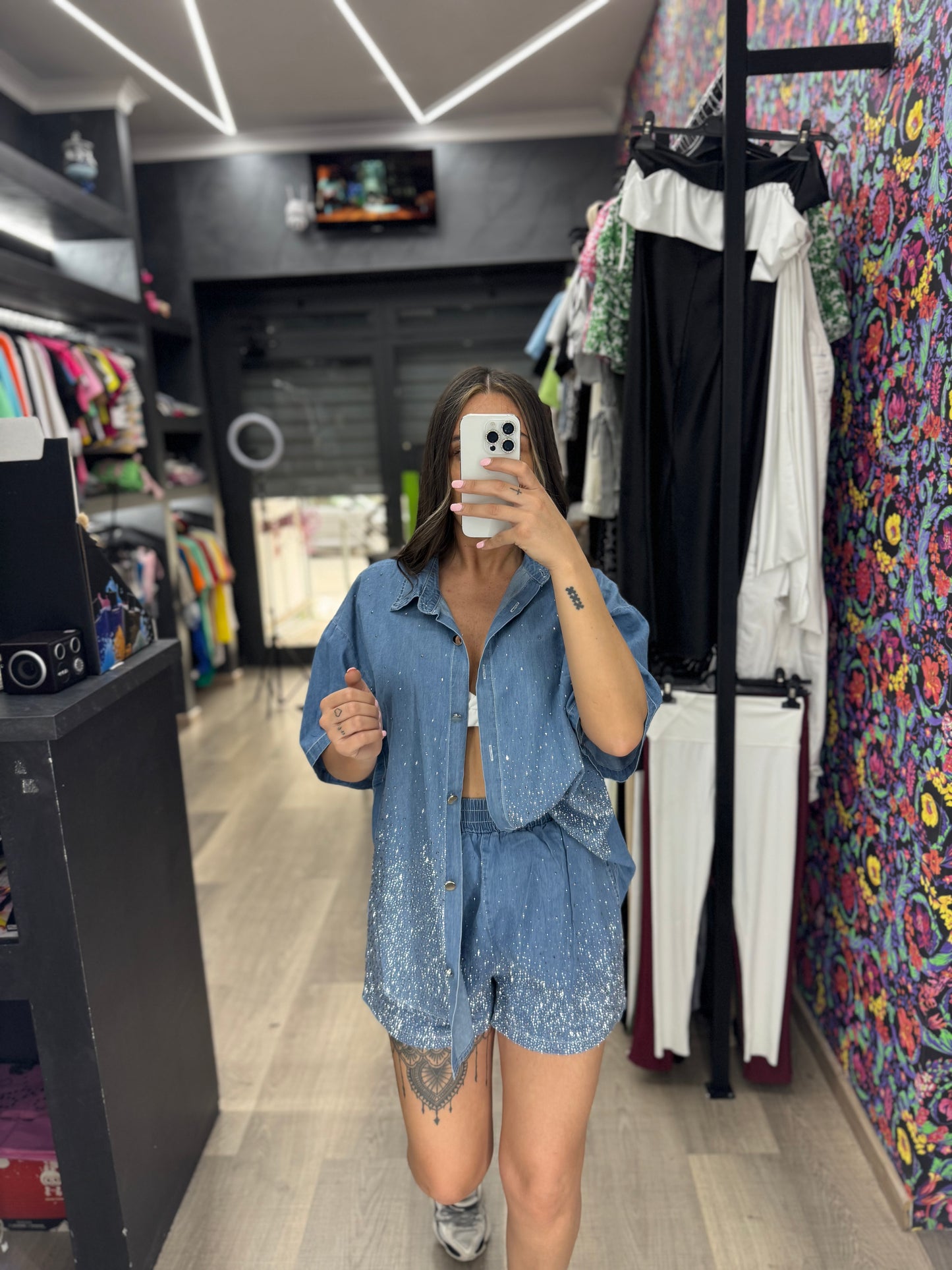 Coordinato brillantinato 302