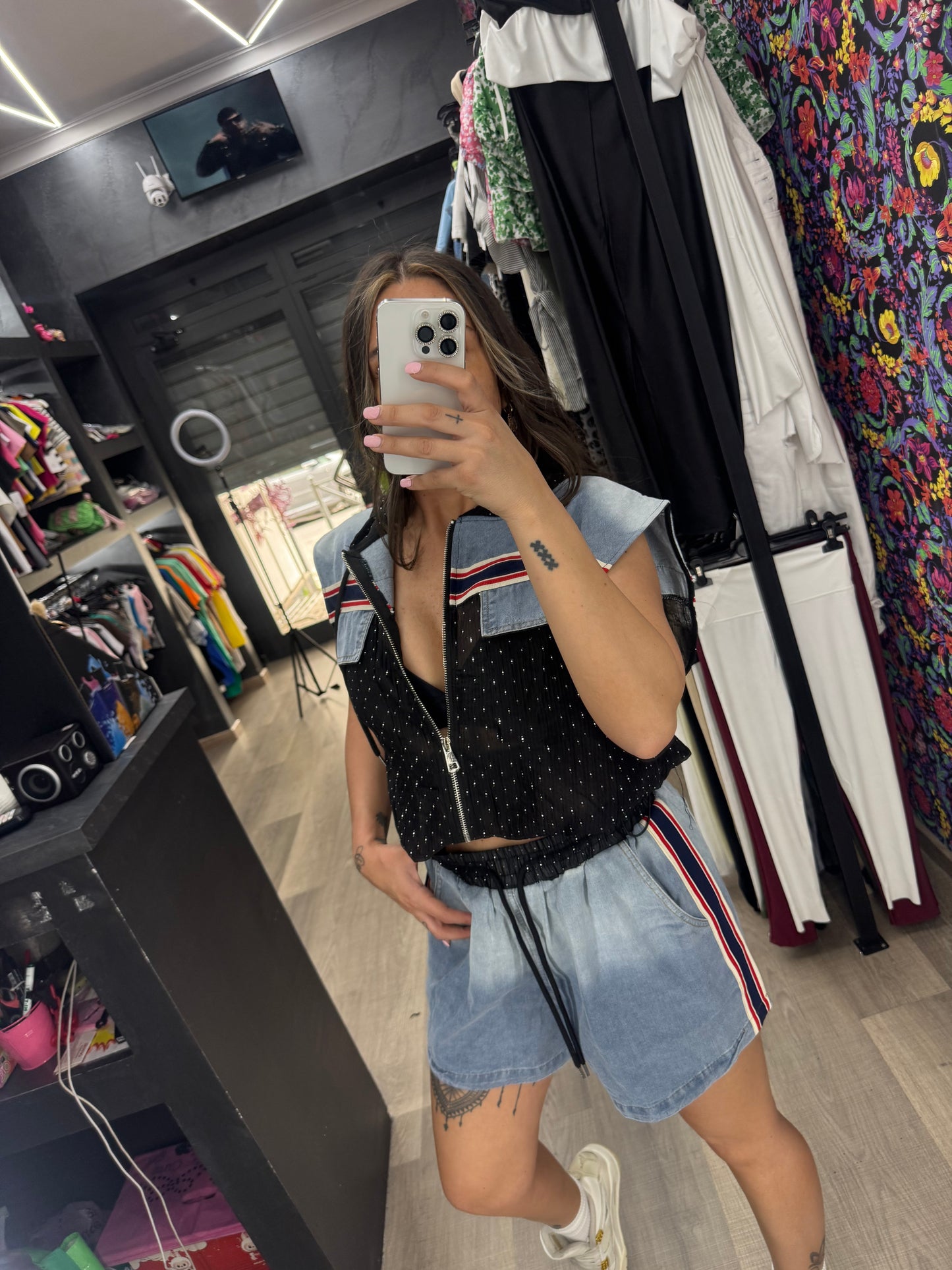 Coordinato velato diamond 322