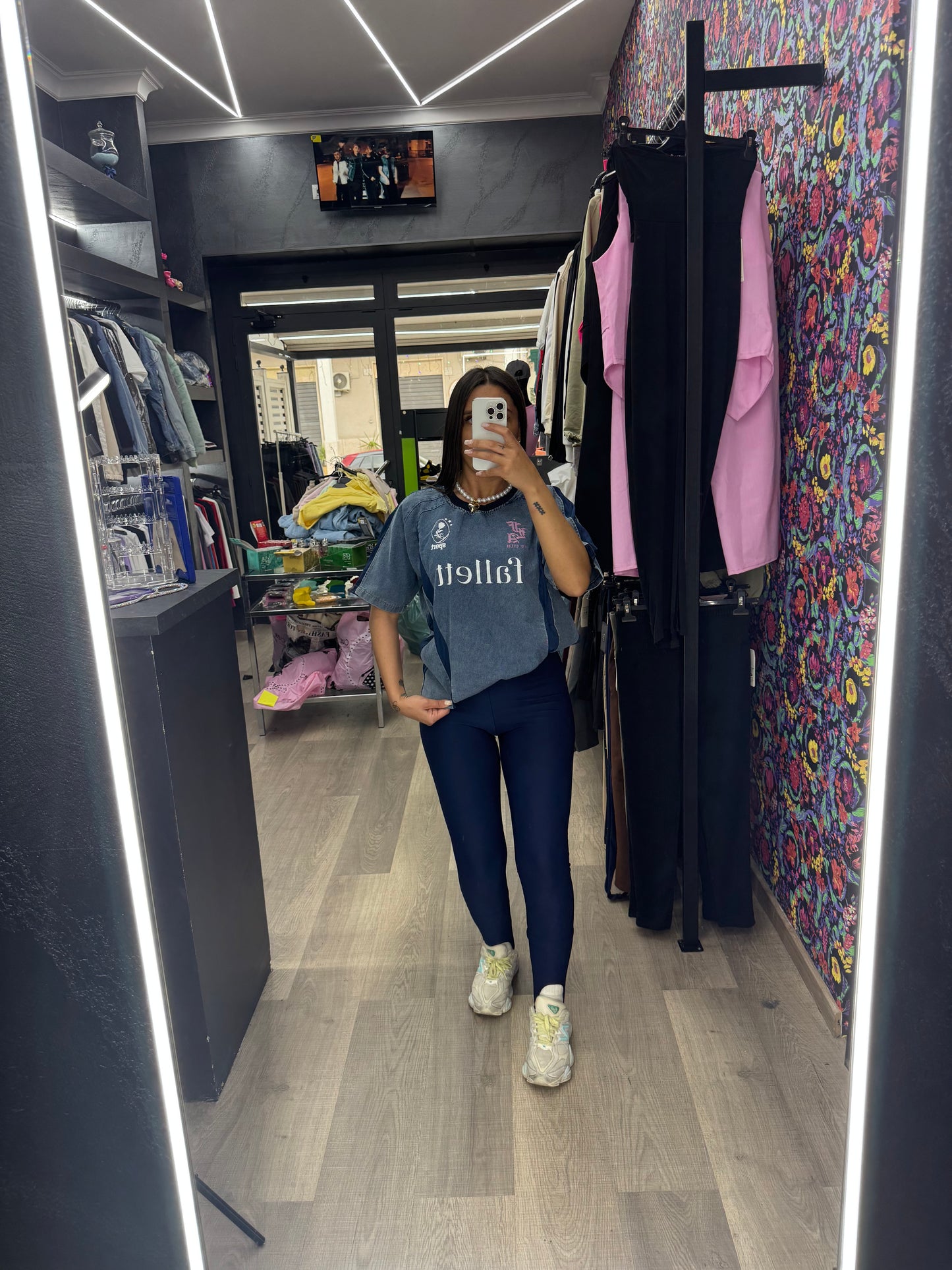 Maxi maglia denim
