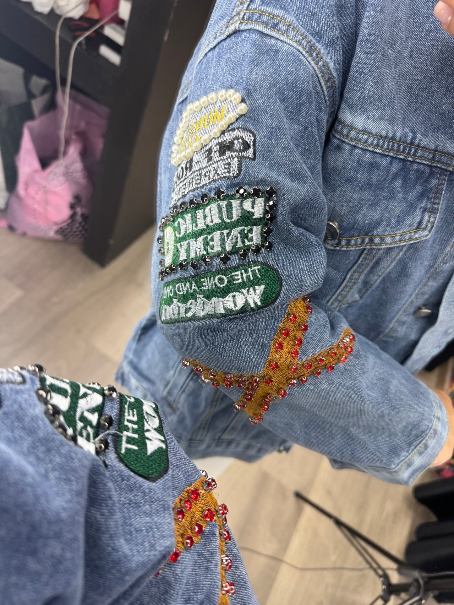 Giacchetto denim pluto