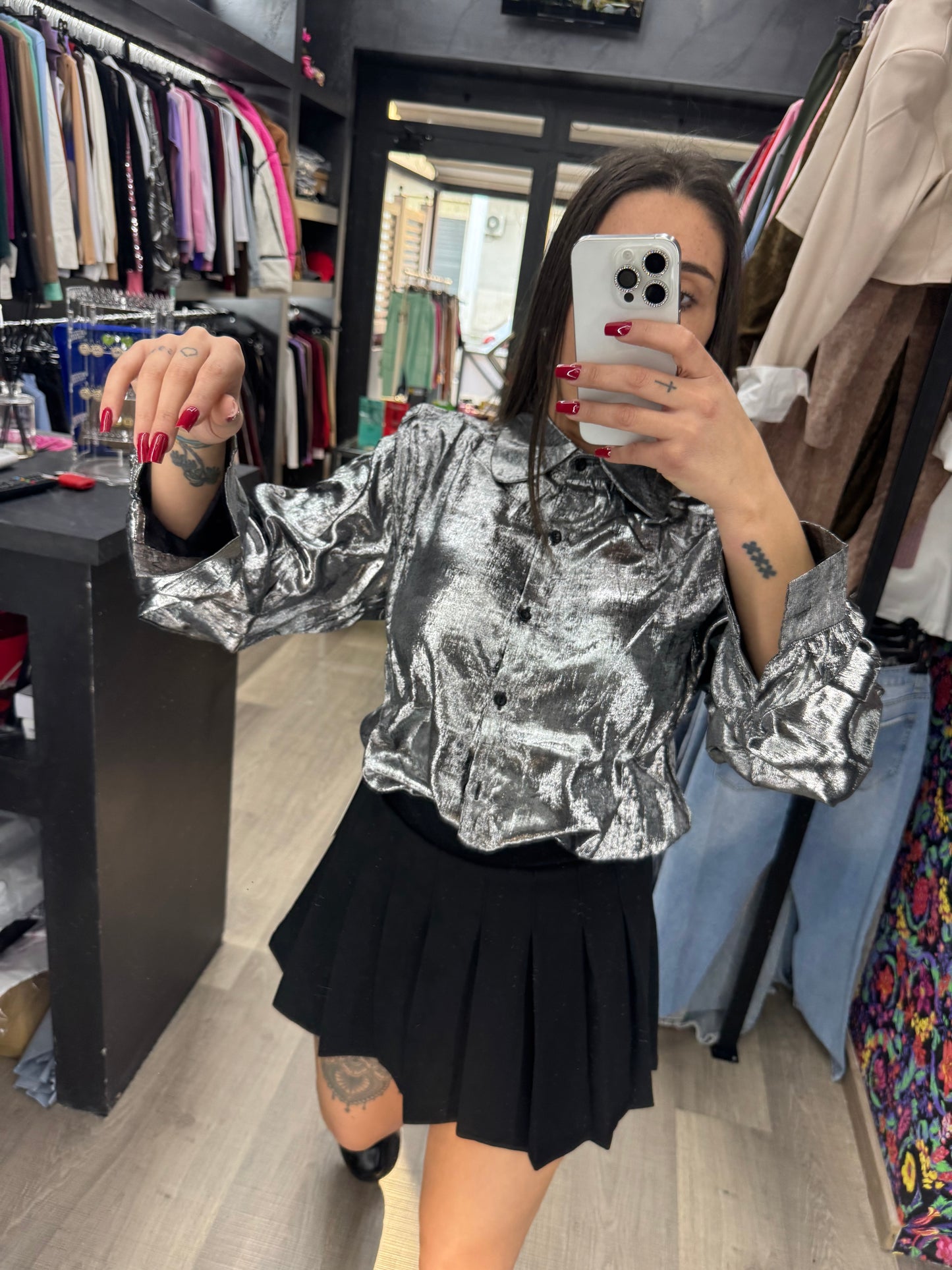 Camicia argento 102
