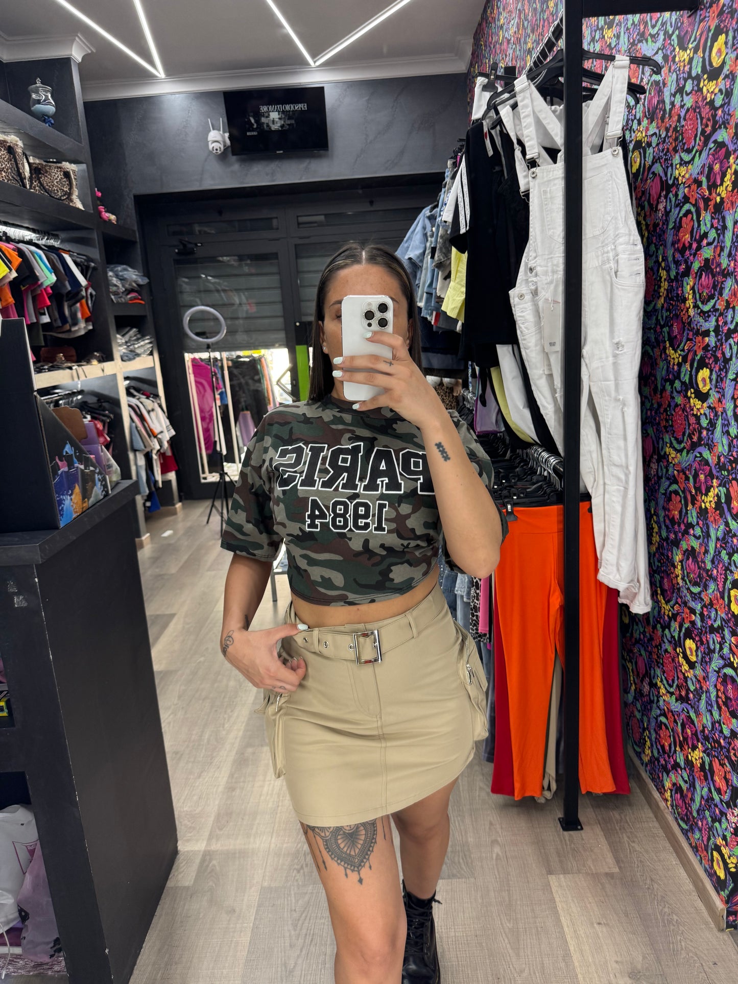 Gonna cargo beige 577
