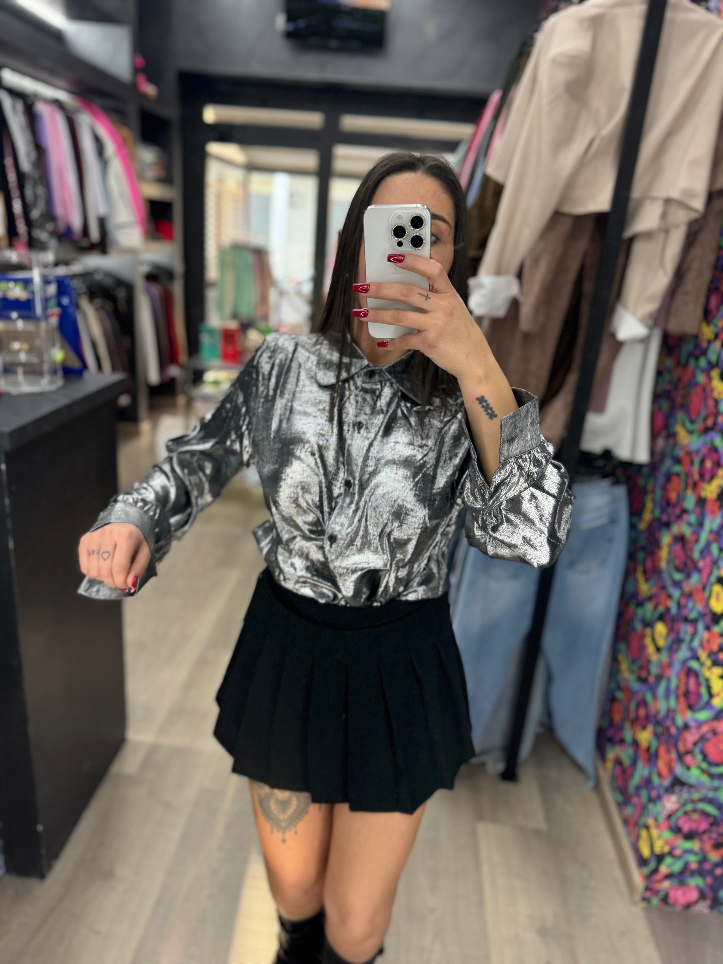 Camicia argento 102