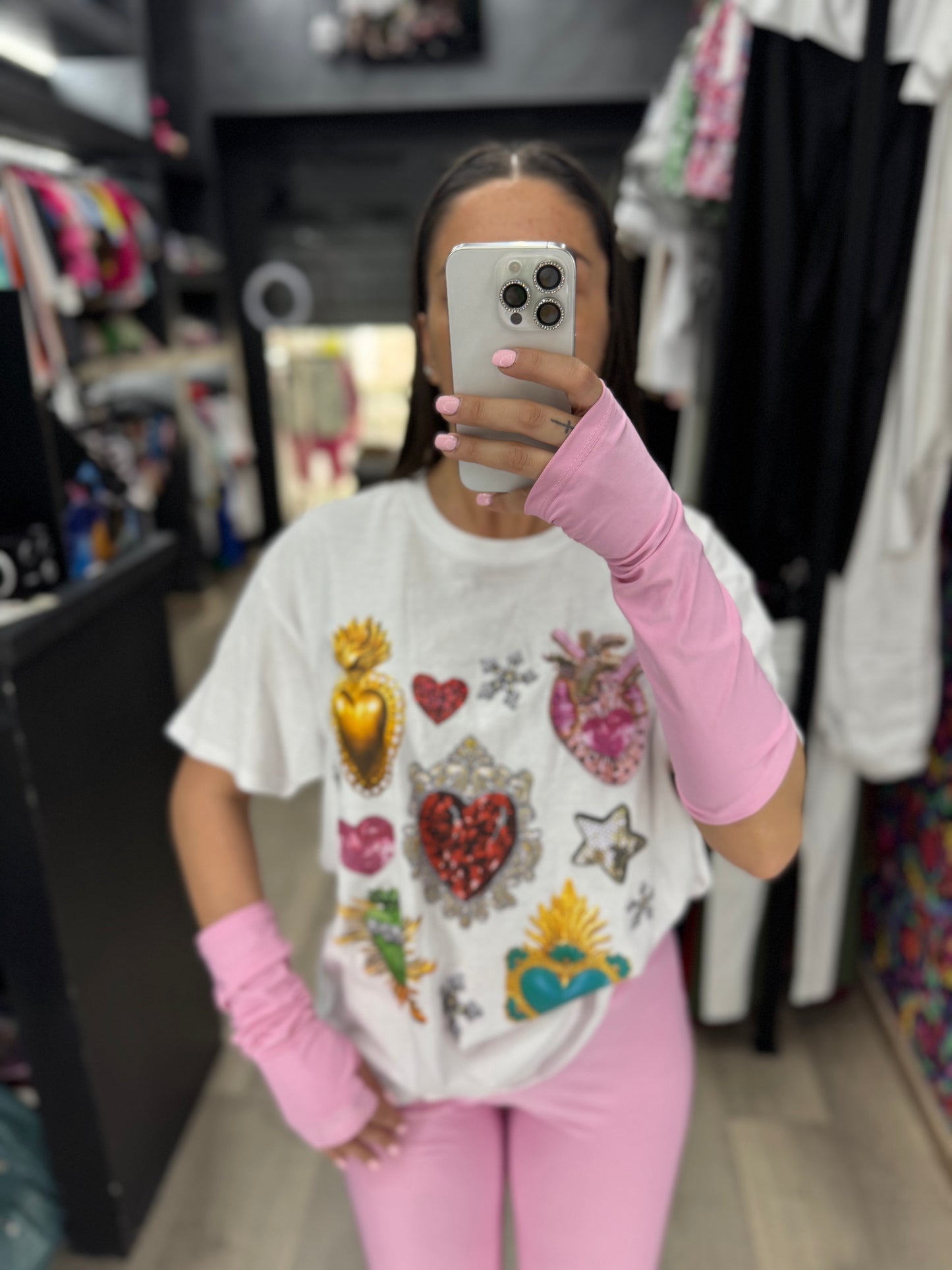 Maxi maglia manicotti rosa 179