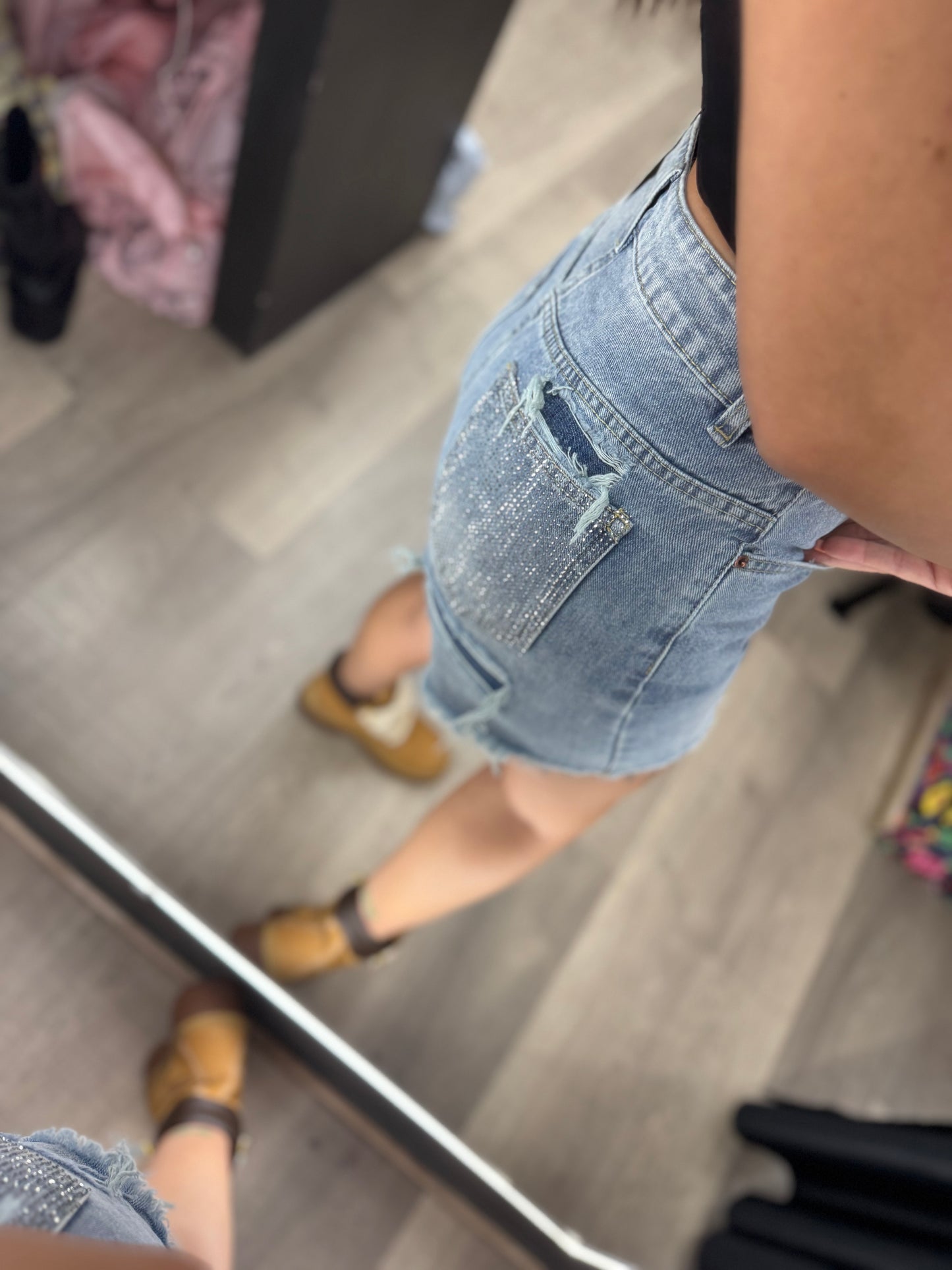 Shorts dettaglio tasca diamond 822