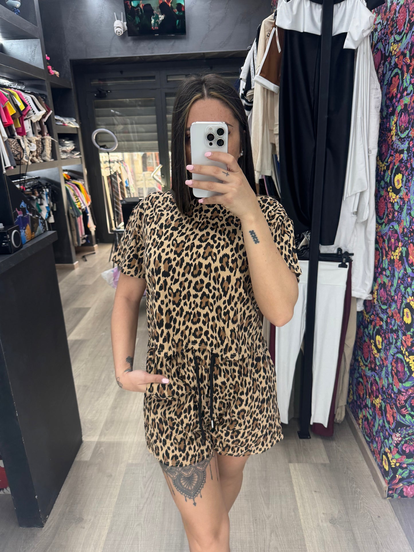 Coordinato diamond leopard 351