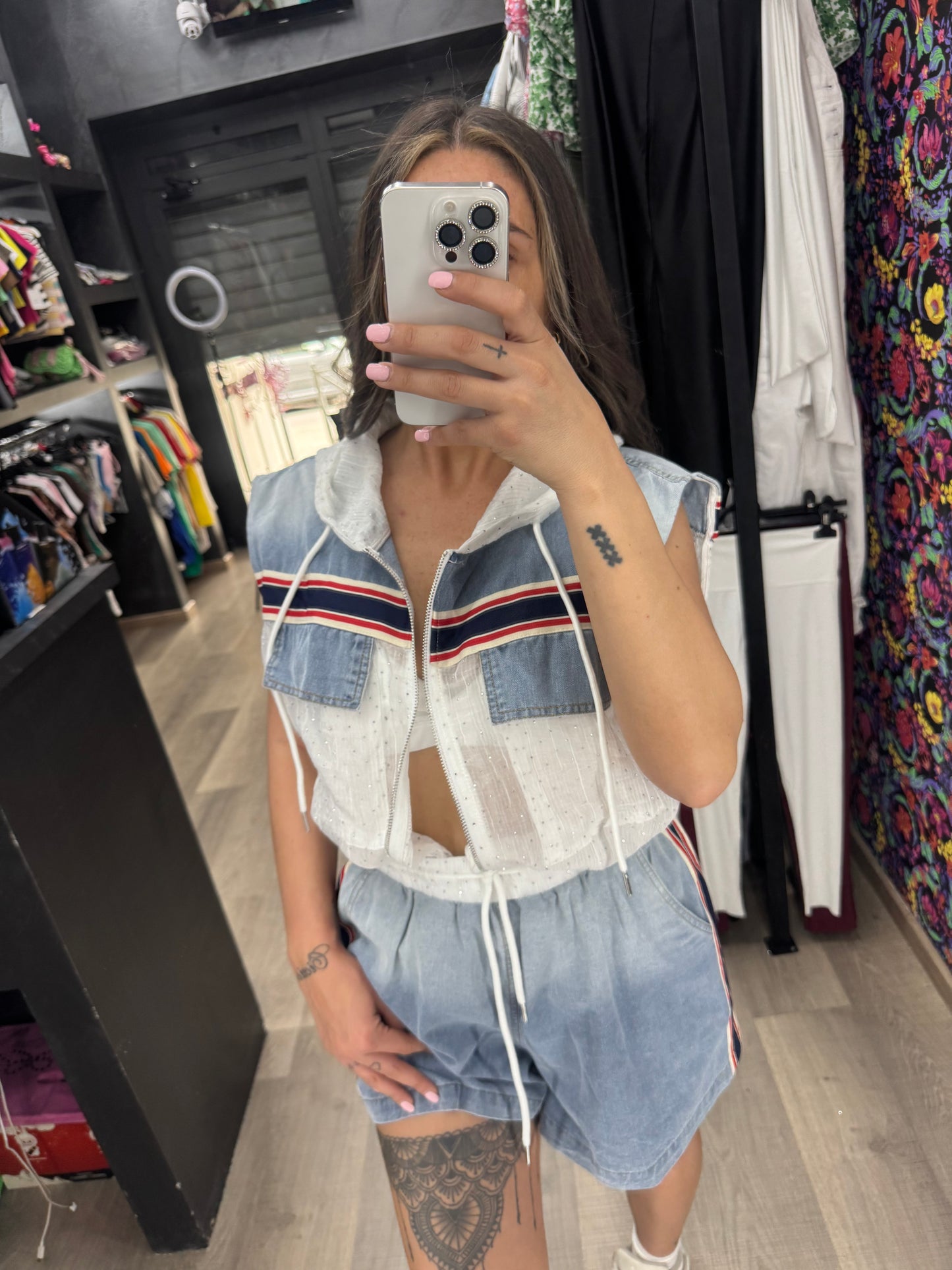 Coordinato velato diamond 321