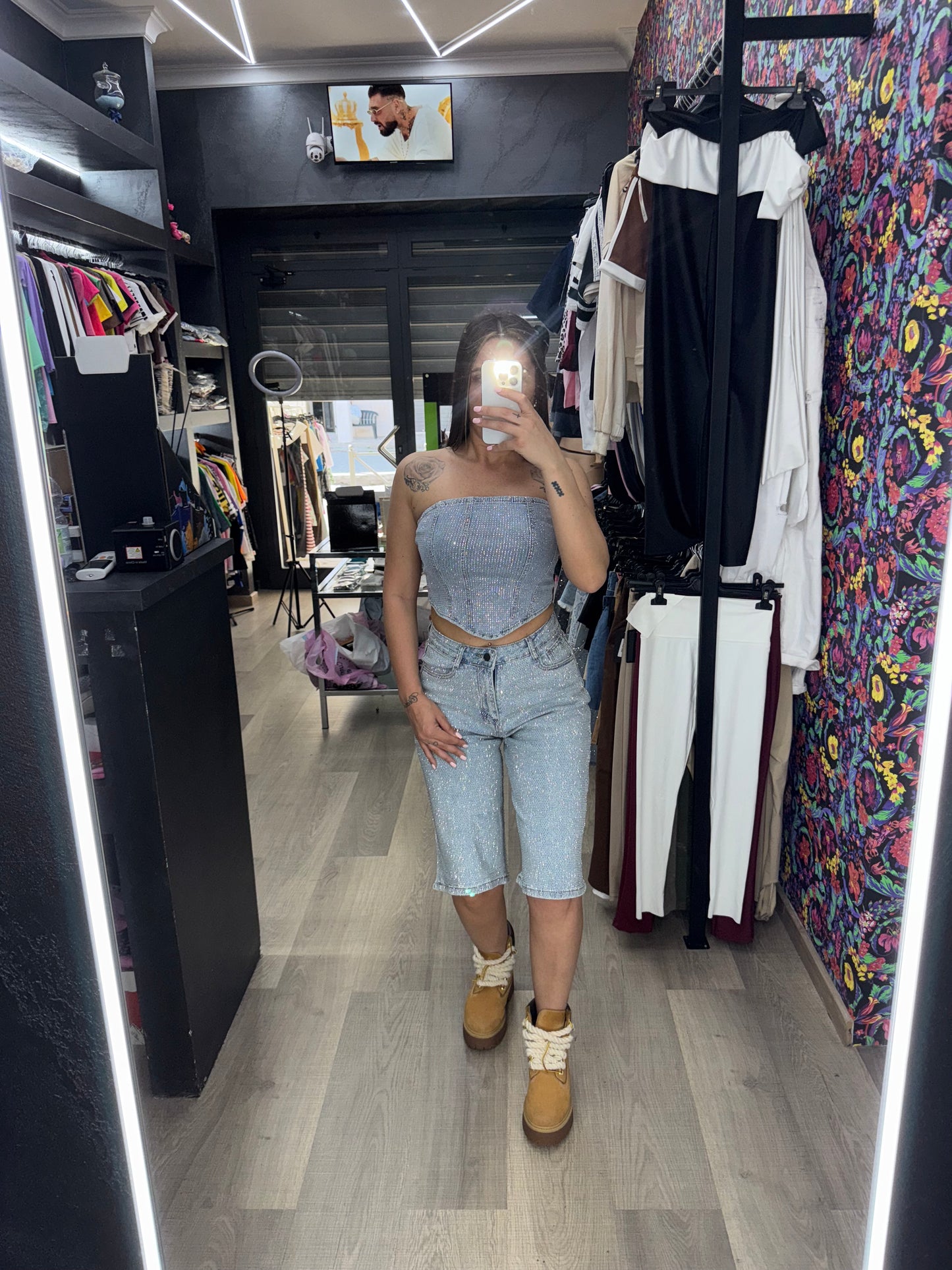 Coordinato scintillio denim 363