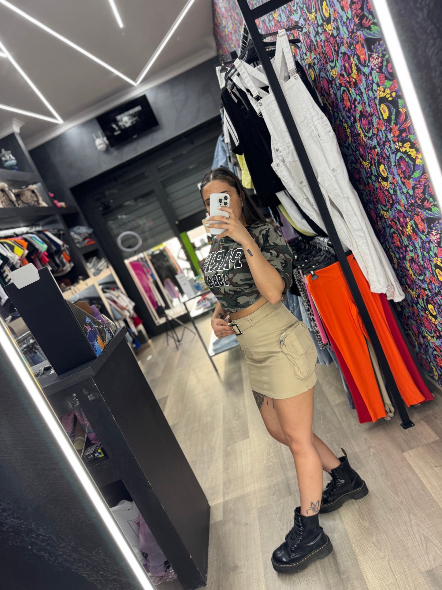 Gonna cargo beige 577
