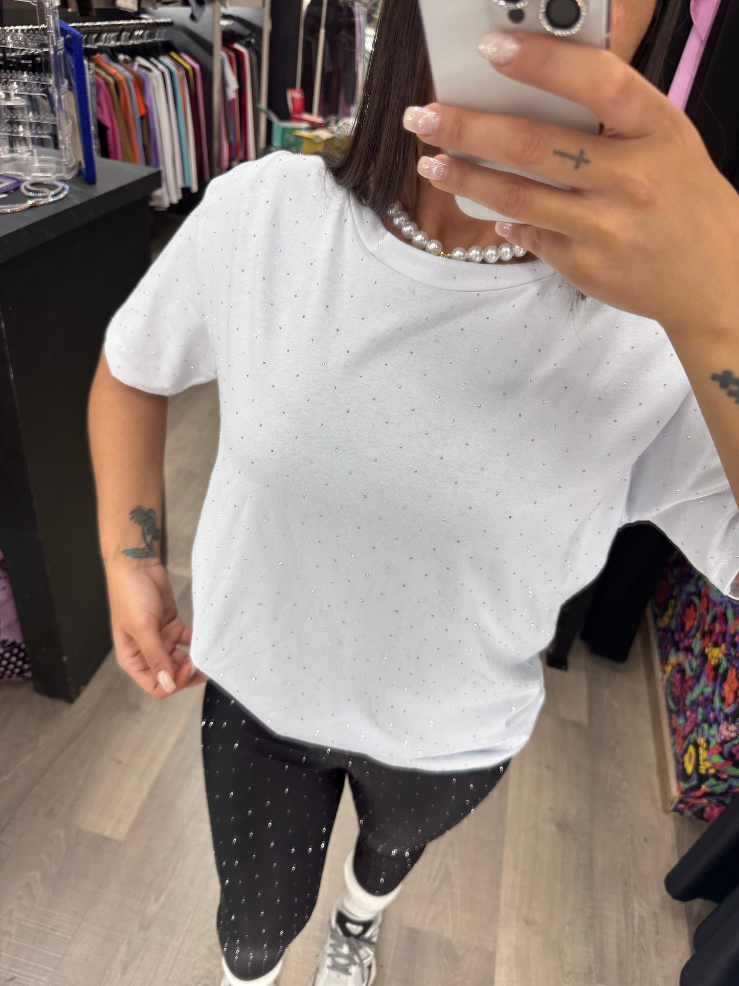 Maxi t shirt brillantini 101