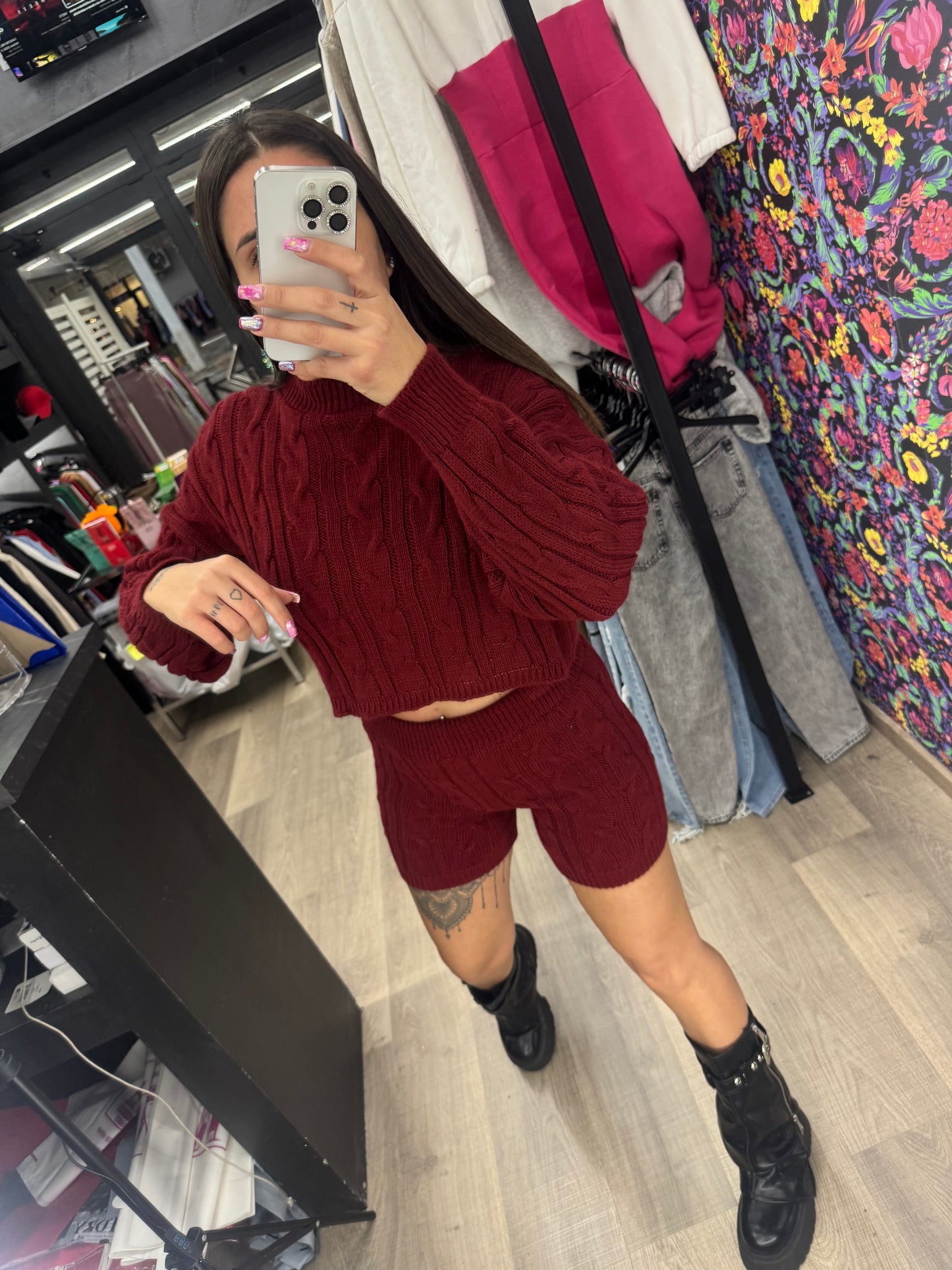 Coordinato lola bordeaux