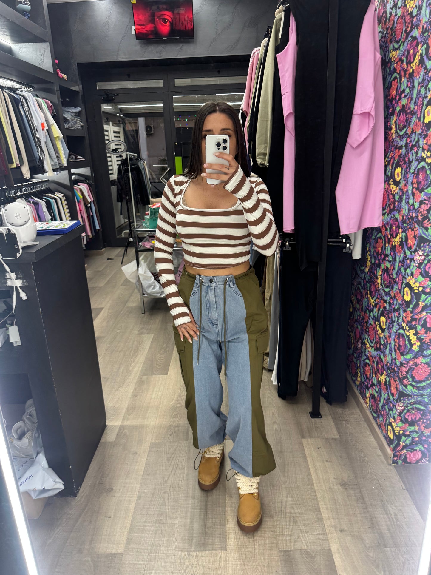 Jeans kory verde militare 77
