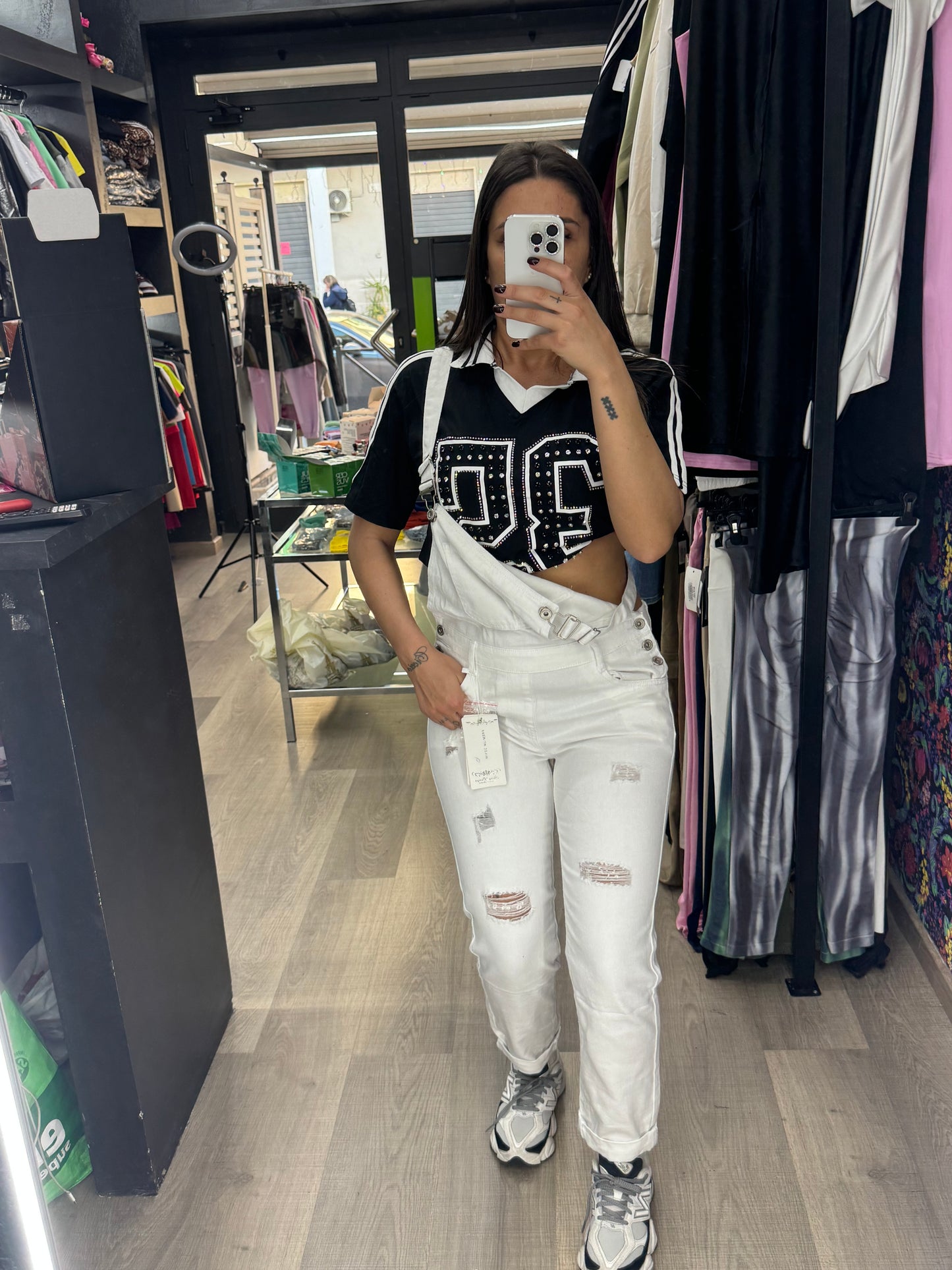 Salopette white 61