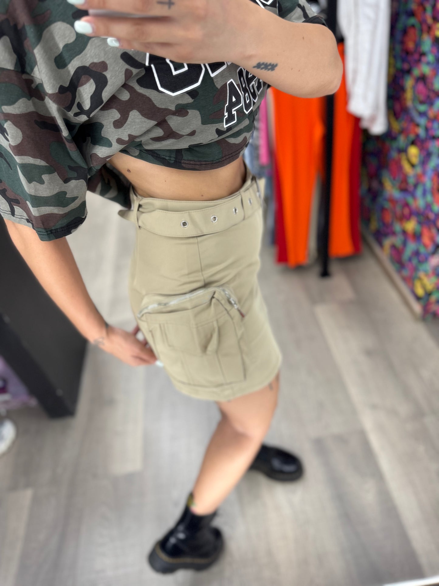 Gonna cargo beige 577