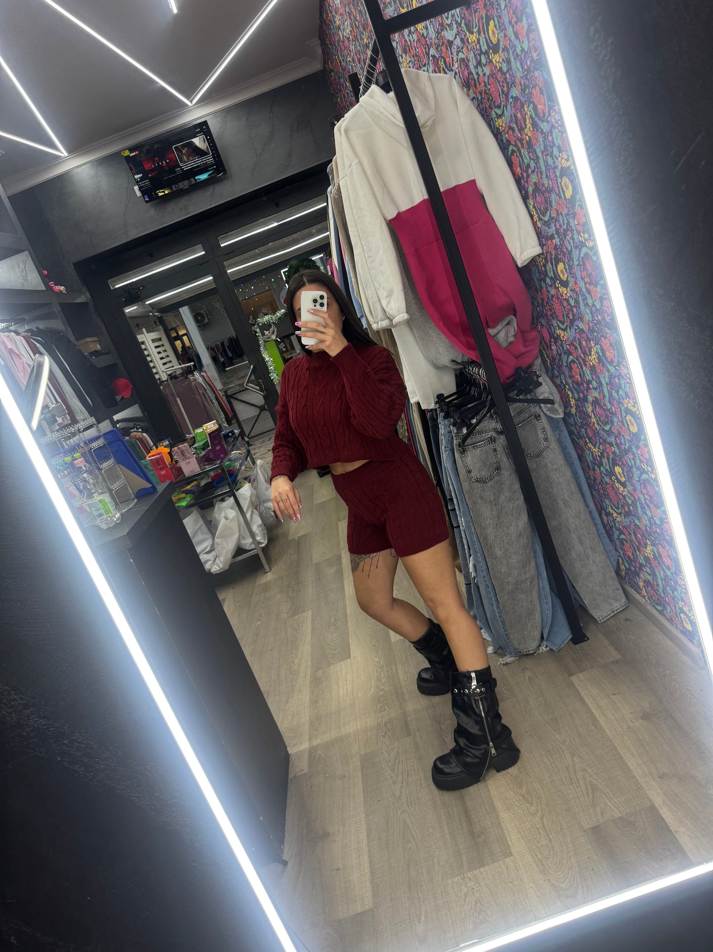 Coordinato lola bordeaux
