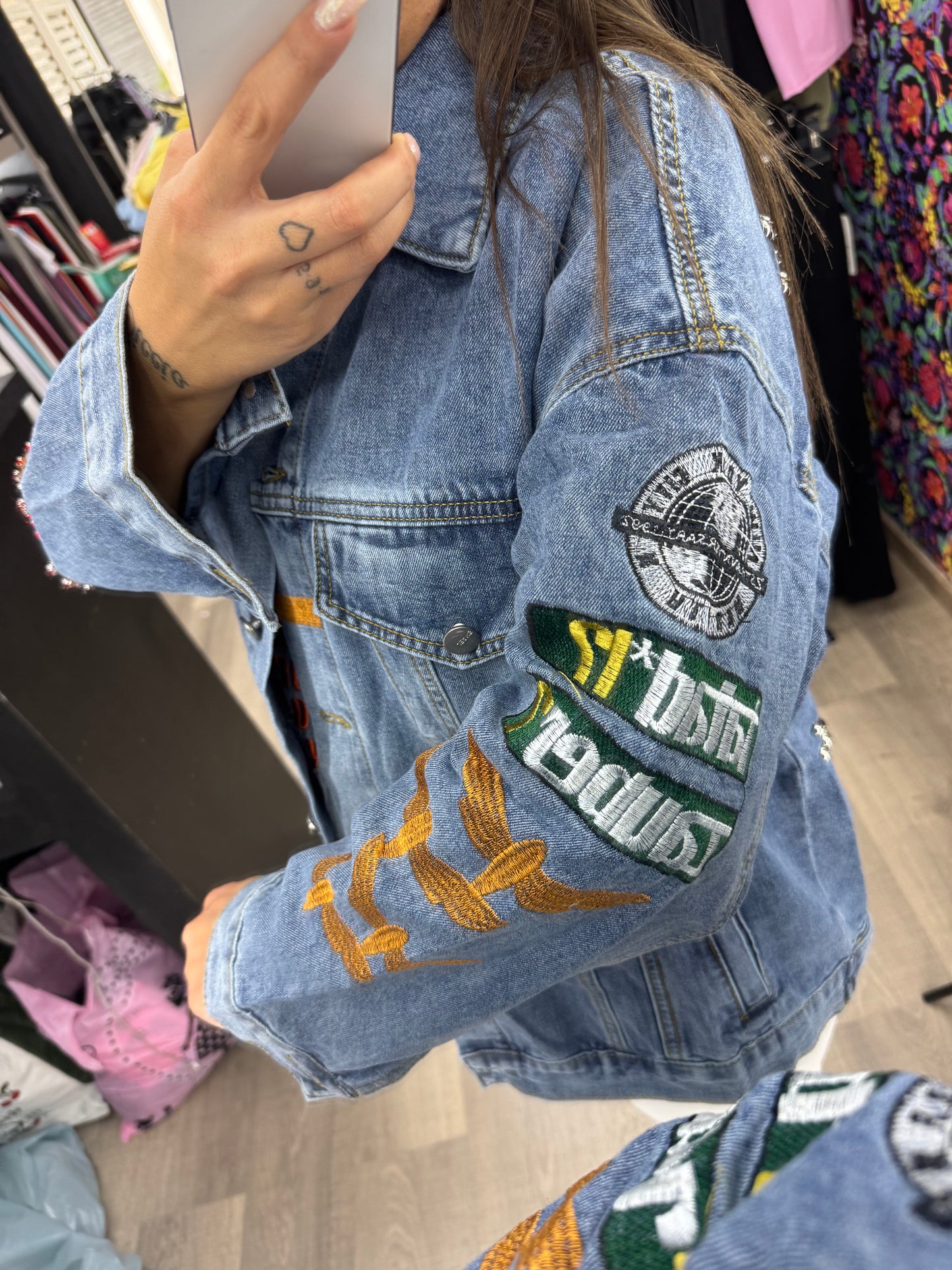 Giacchetto denim pluto