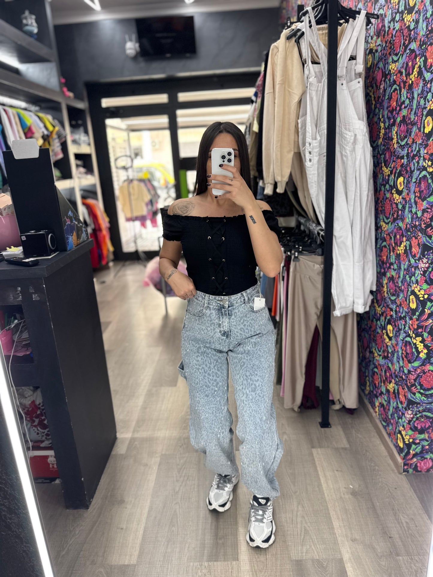 Jeans ballon carpenter maculato 197