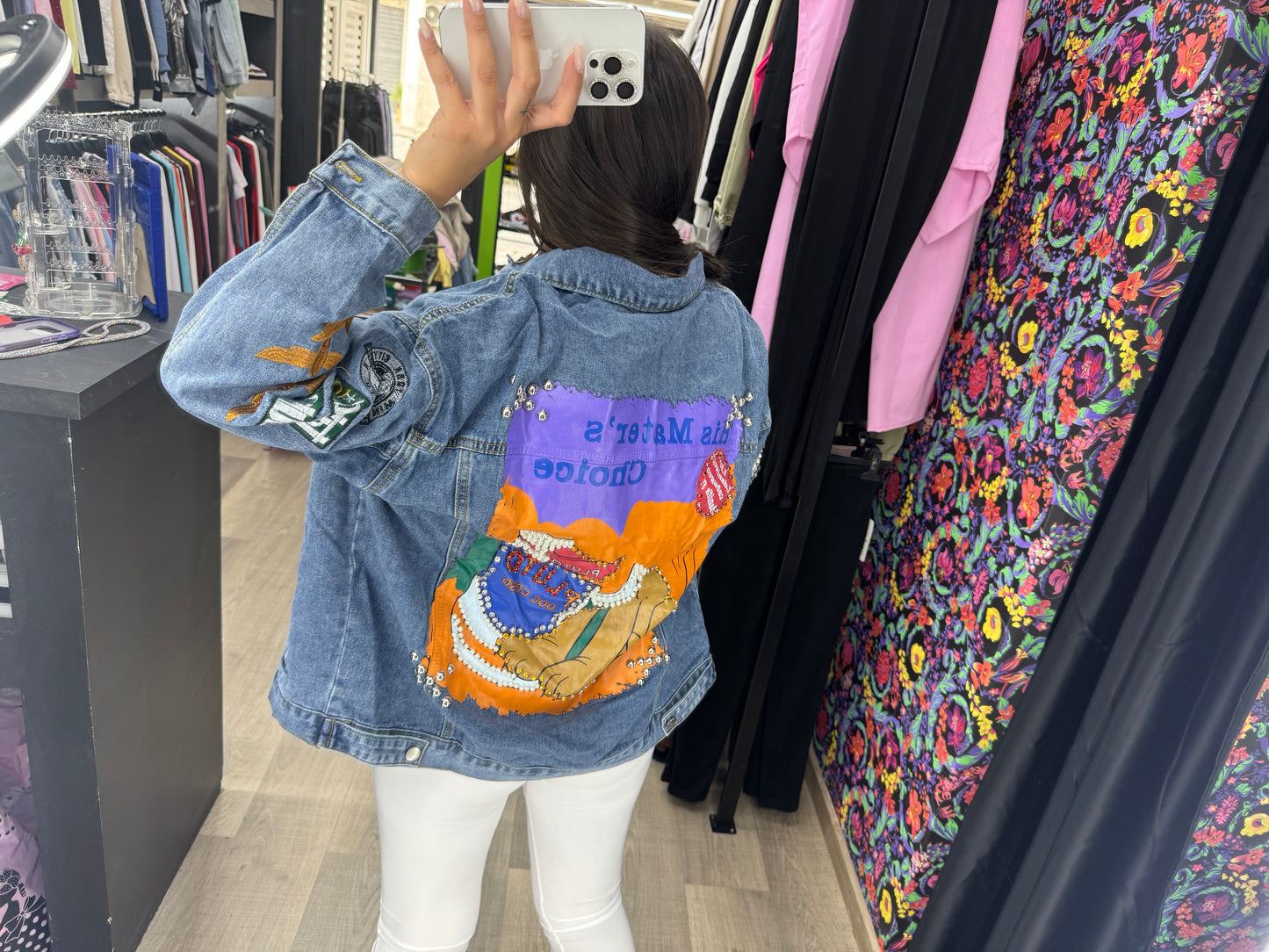 Giacchetto denim pluto