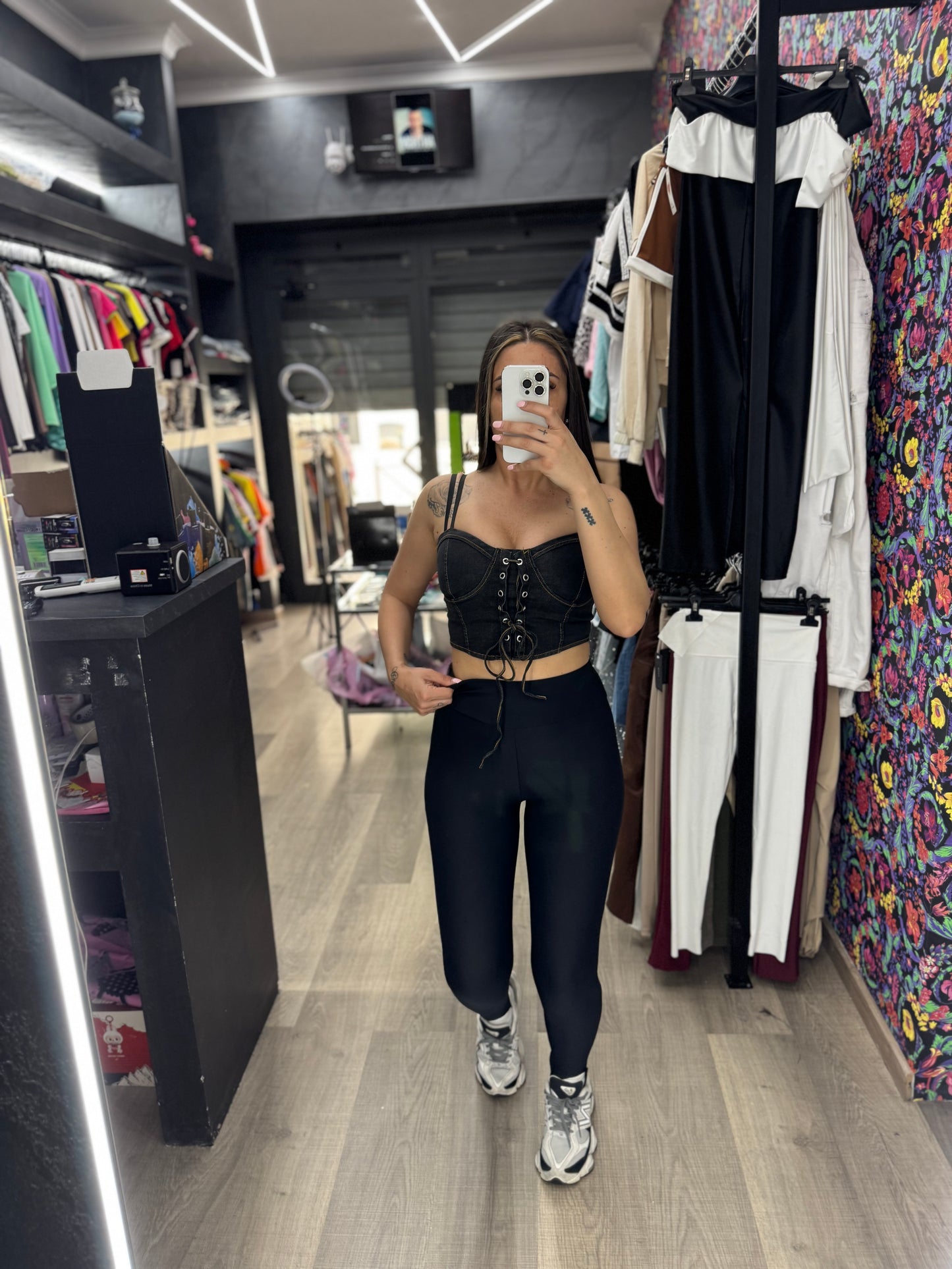 Corsetto in denim scuro 397