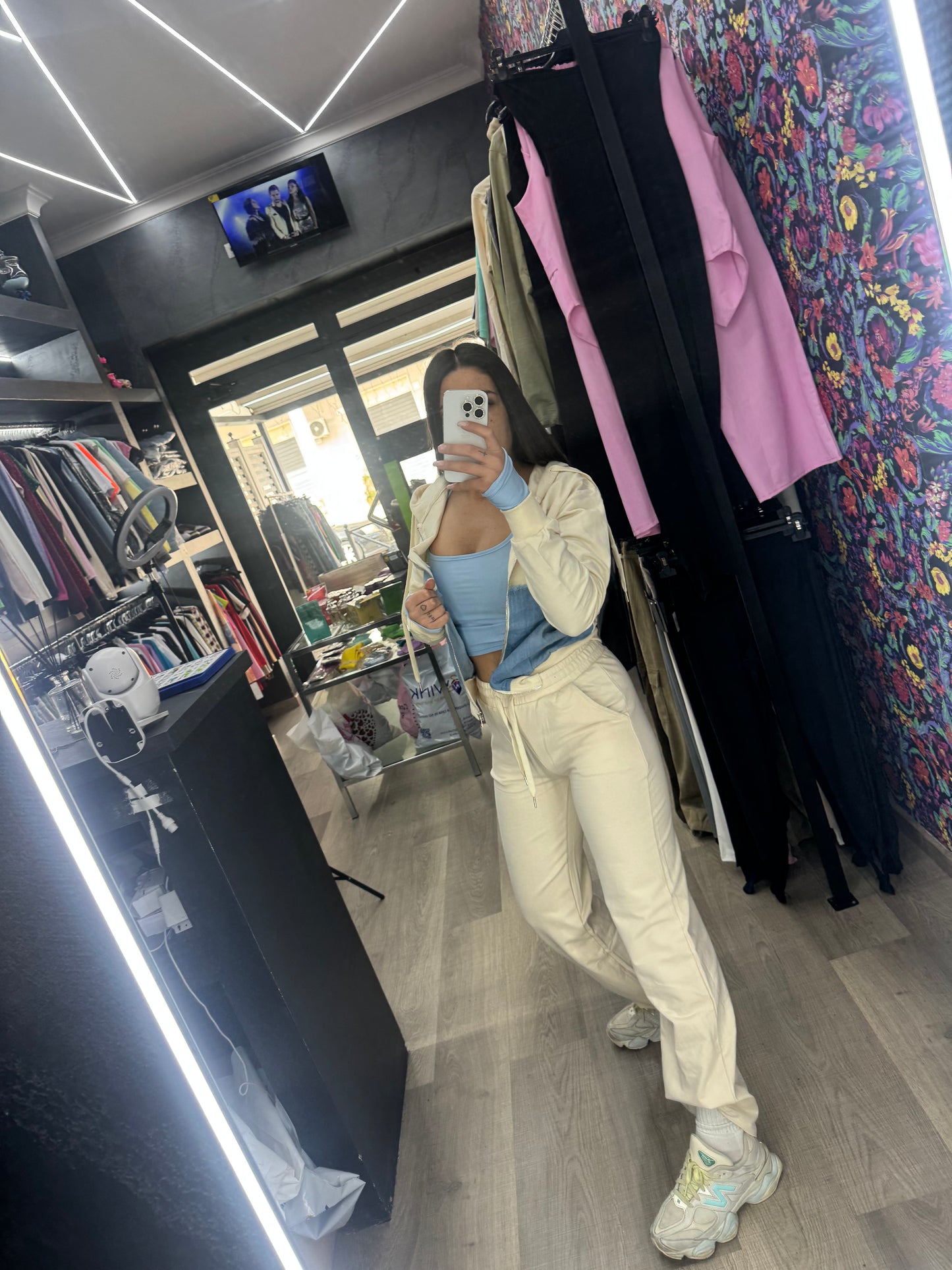 Tuta denim zip 160