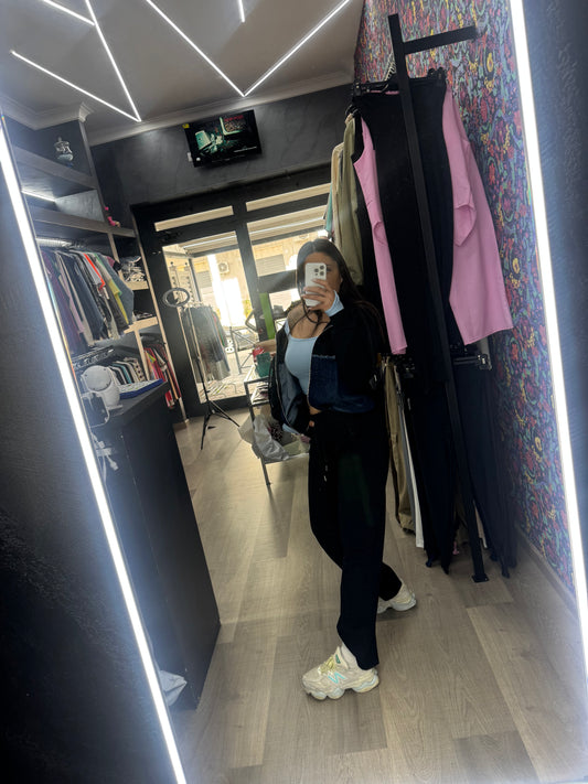 Tuta denim zip 214