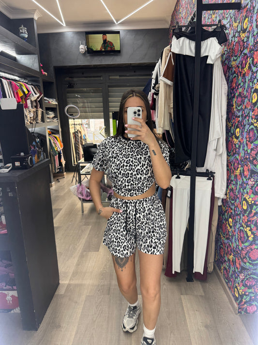 Coordinato diamond leopard 352