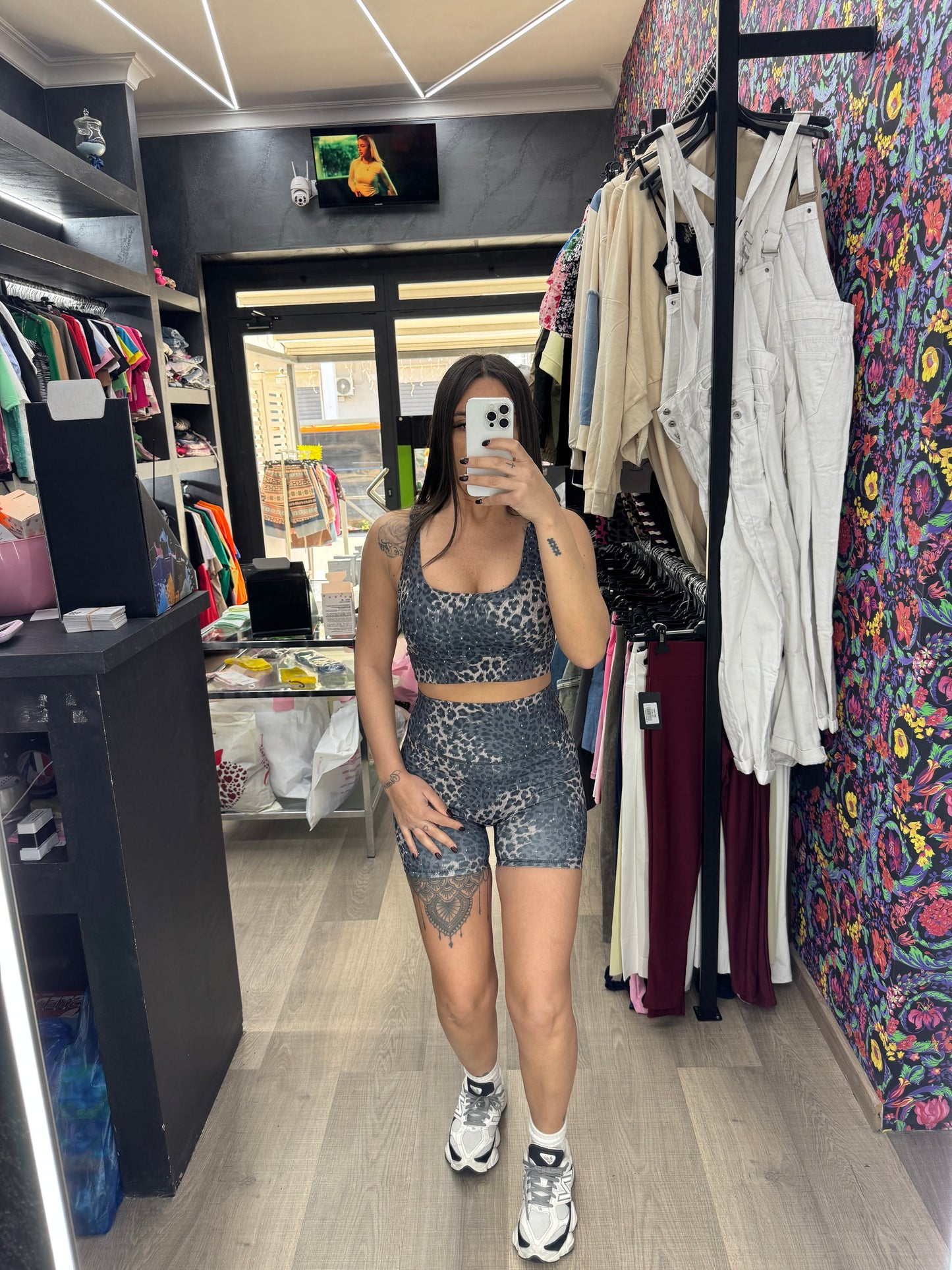 Coordinato diamond leopard 159