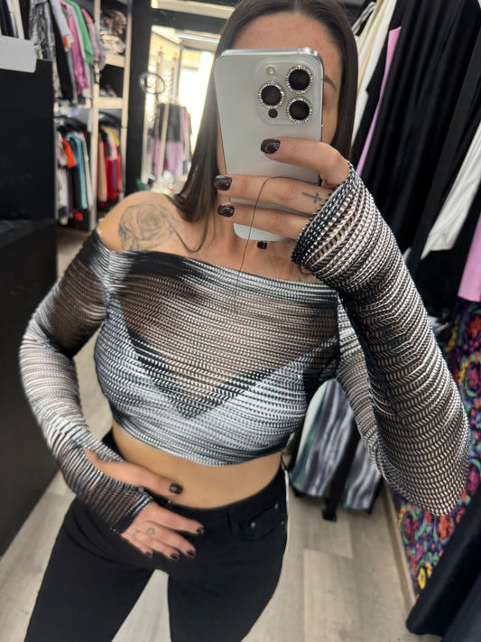 Top guanto velato 27