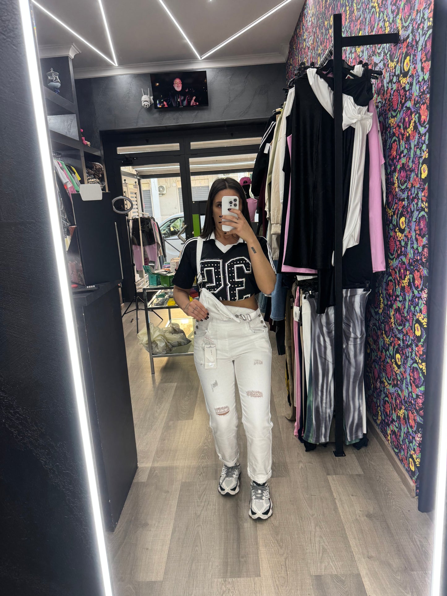 Salopette white 61