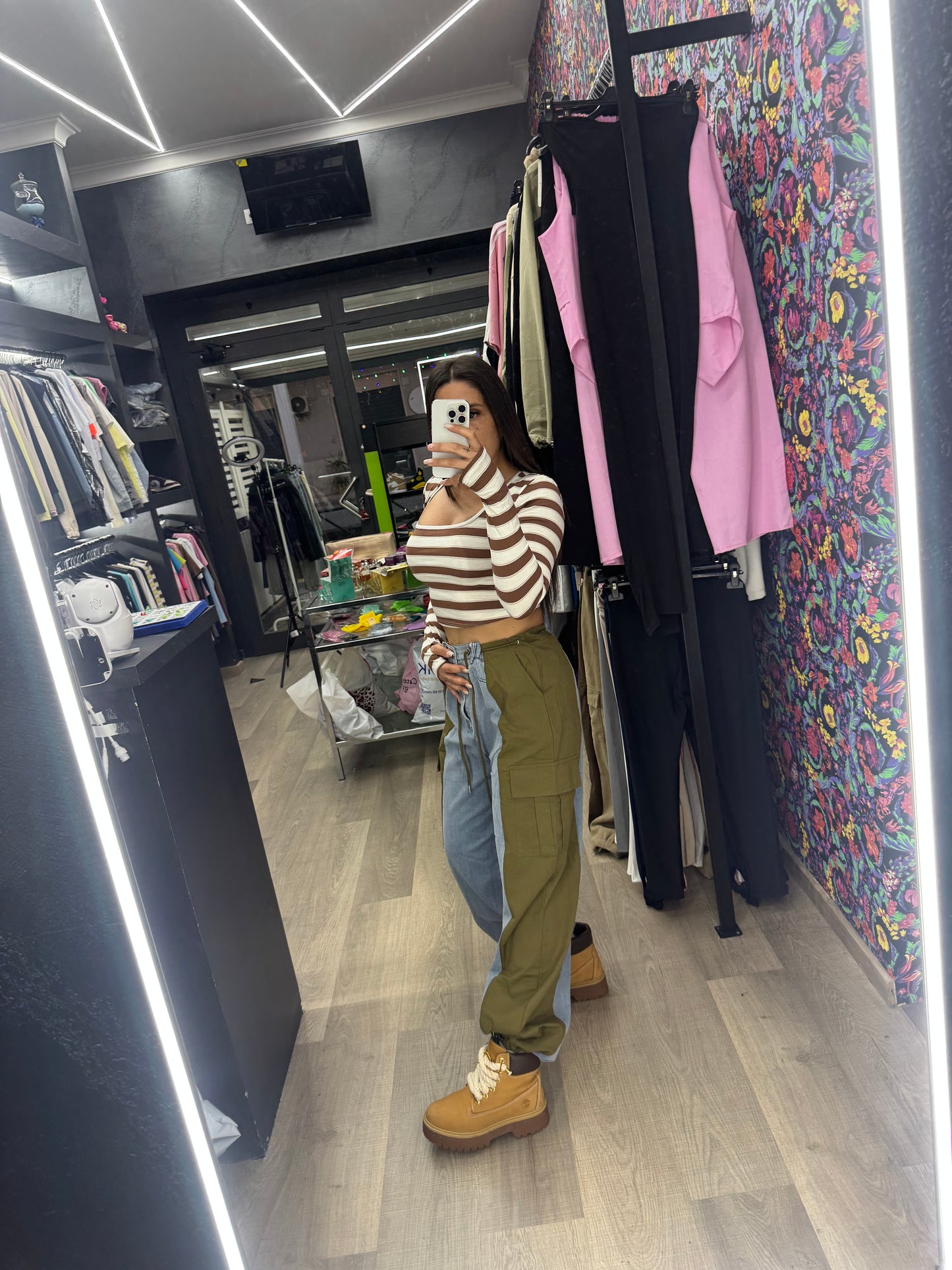 Jeans kory verde militare 77
