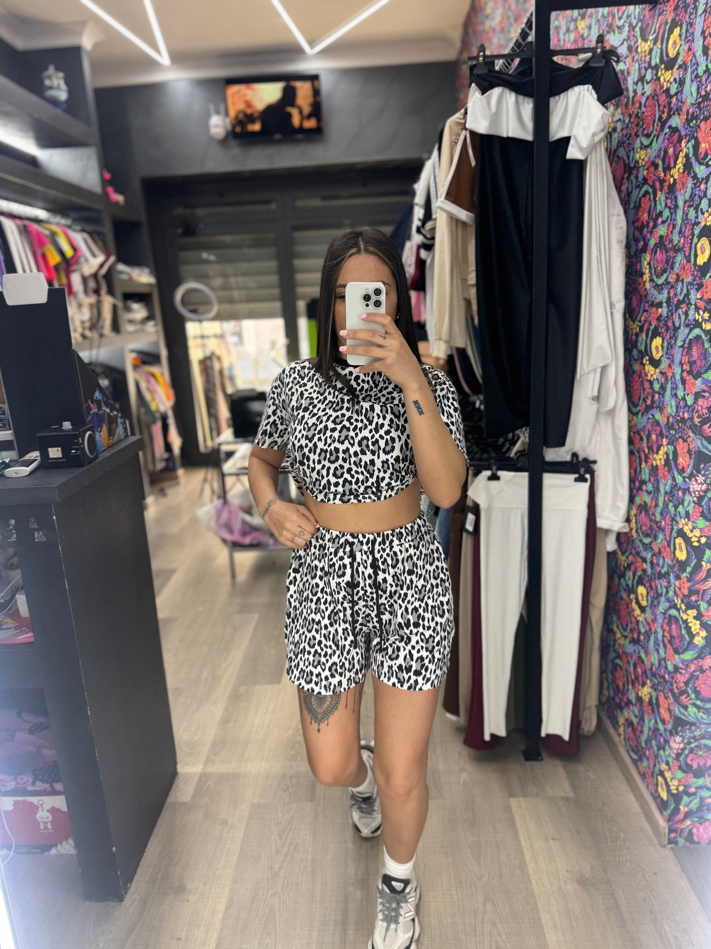 Coordinato diamond leopard 352
