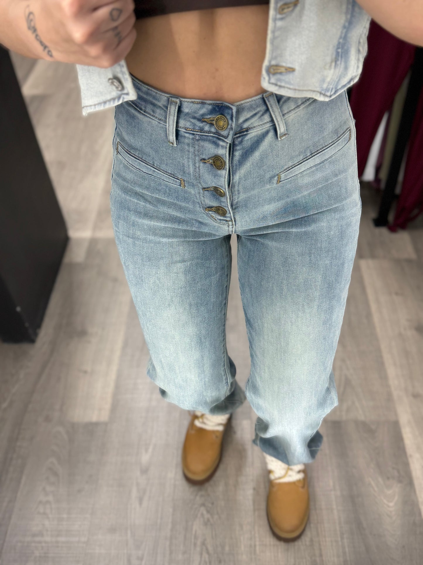 Jeans bottoni 128