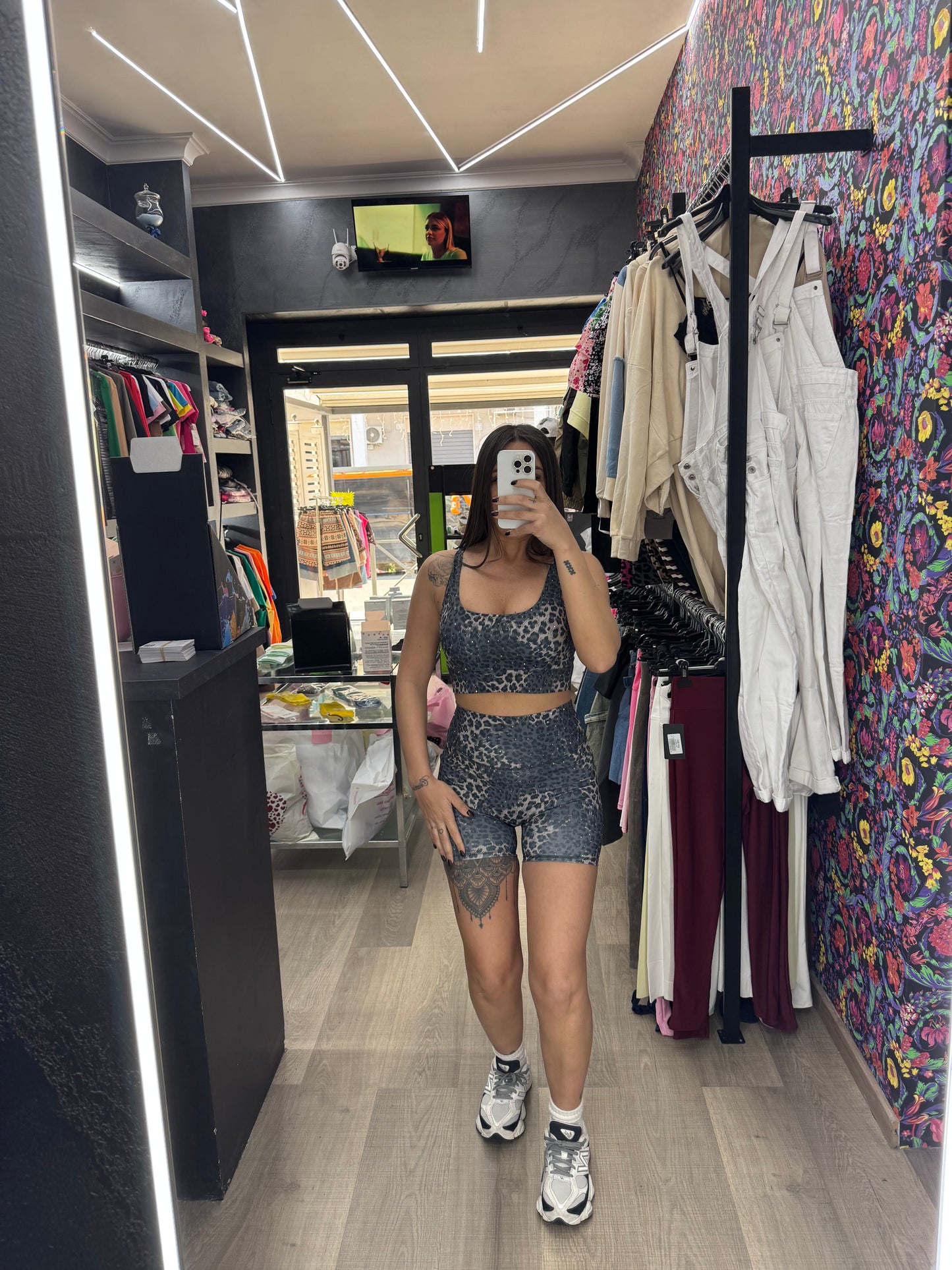 Coordinato diamond leopard 159