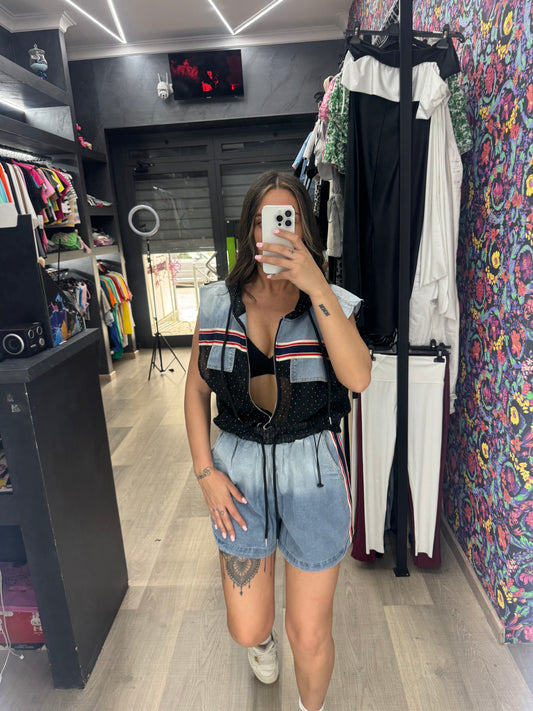 Coordinato velato diamond 322
