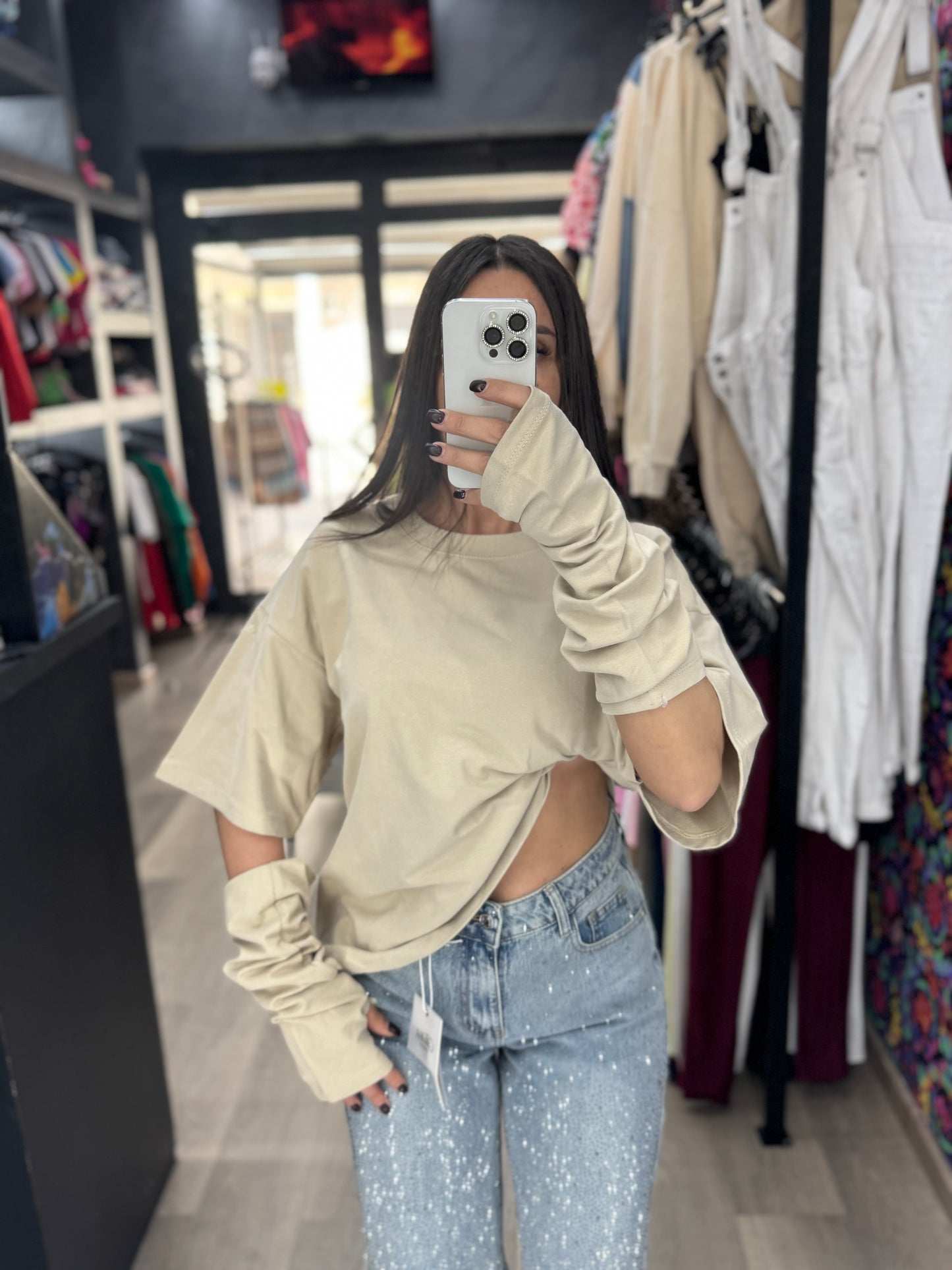Maxi maglia manicotti 220