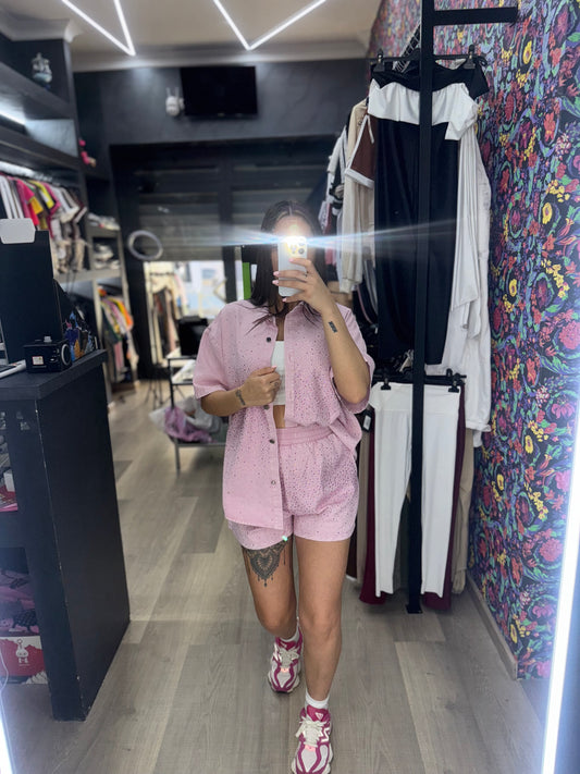 Coordinato scintillio pink 355