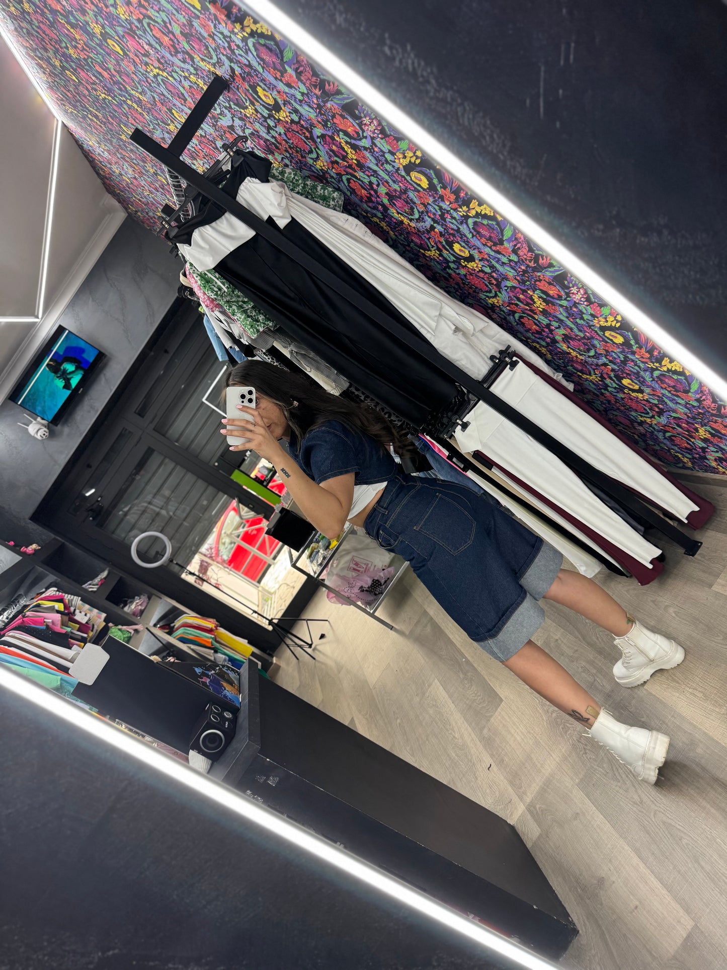 Coordinato denim scuro 575
