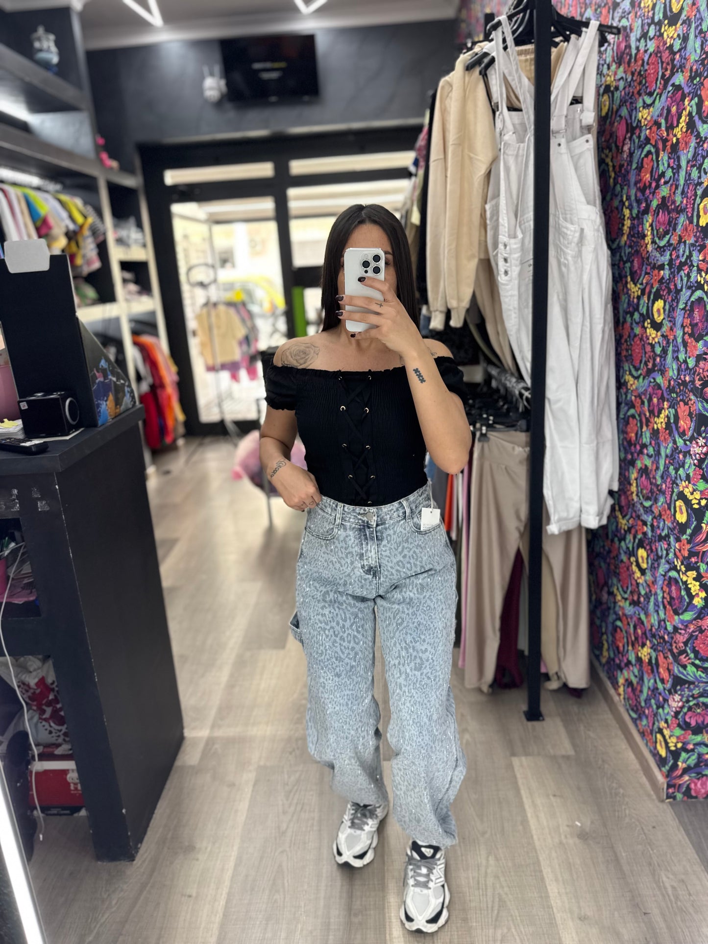 Jeans ballon carpenter maculato 197