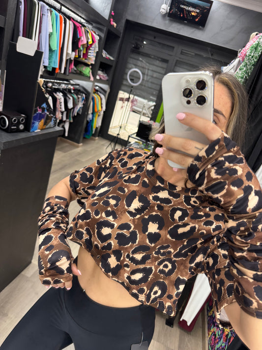 Top manicotti leopardata 300