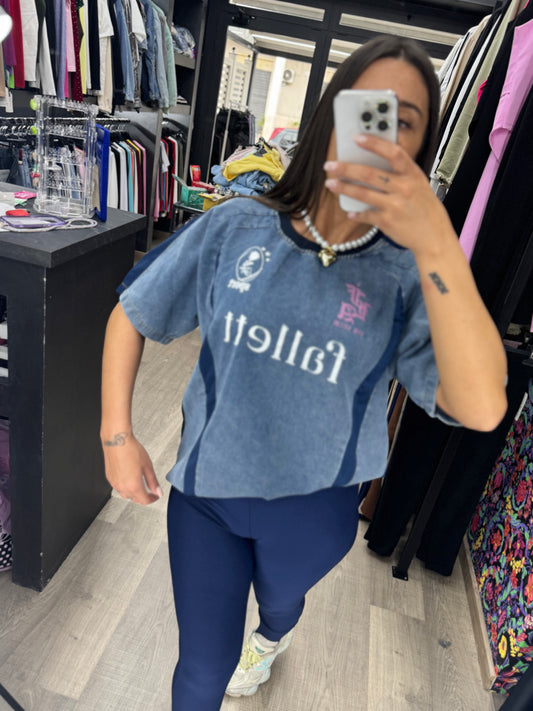 Maxi maglia denim
