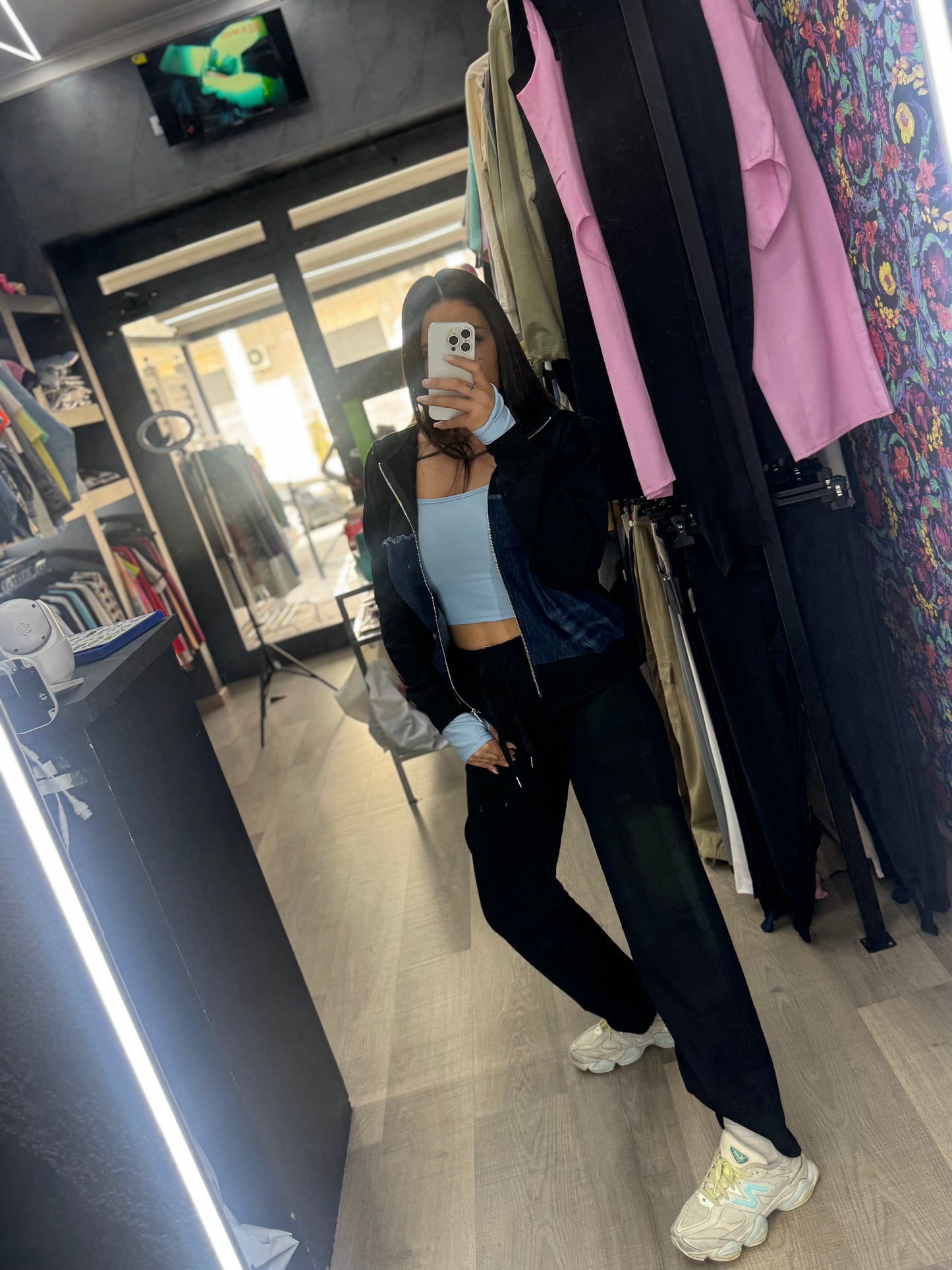 Tuta denim zip 214