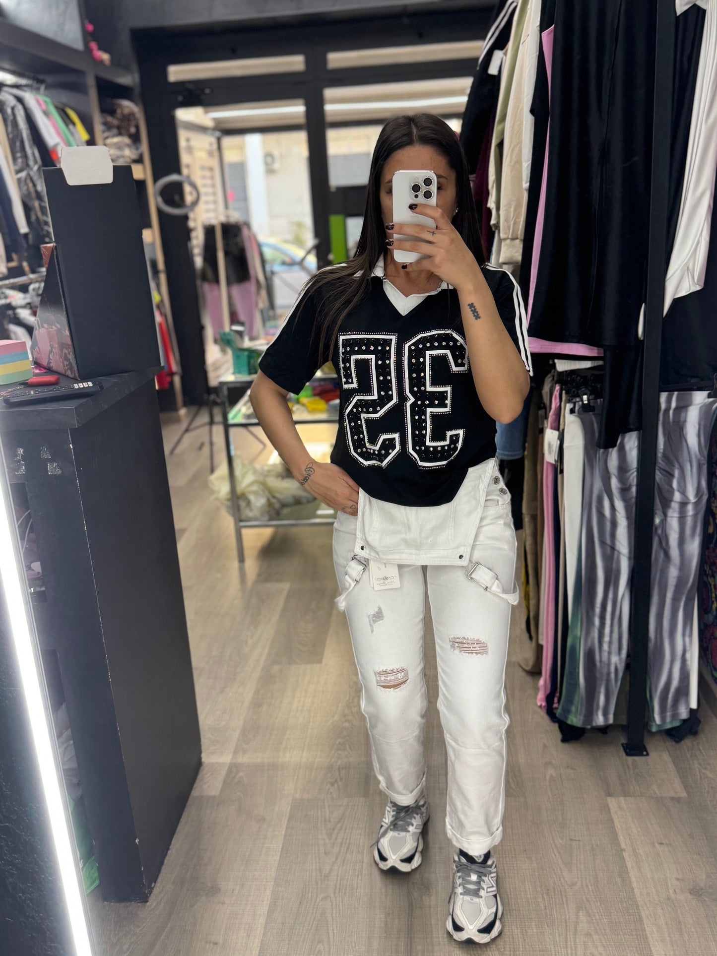 Salopette white 61